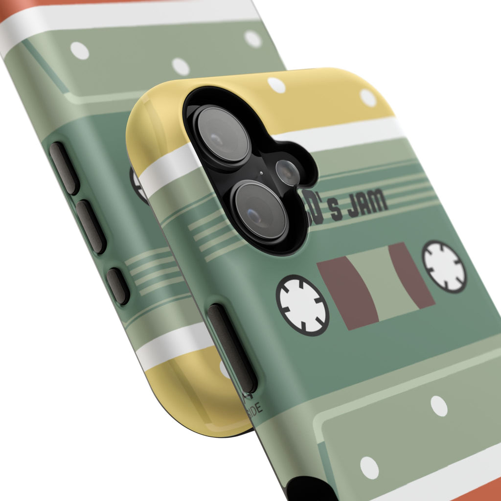 Retro Cassette Tape Impact-Resistant Phone Case — '80s Jam Vintage Music Design