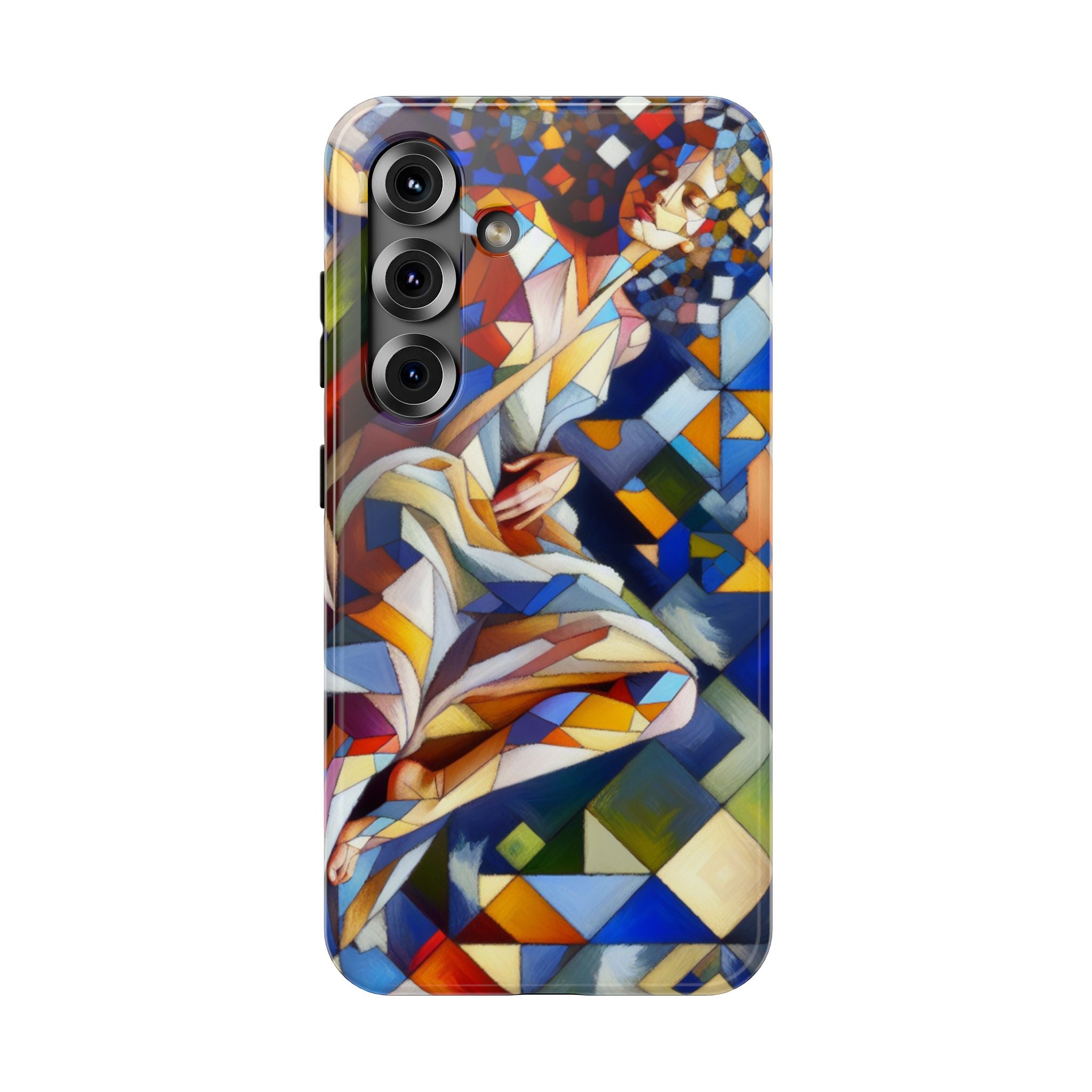 Abstract Stained Glass Dragon Impact Phone Case