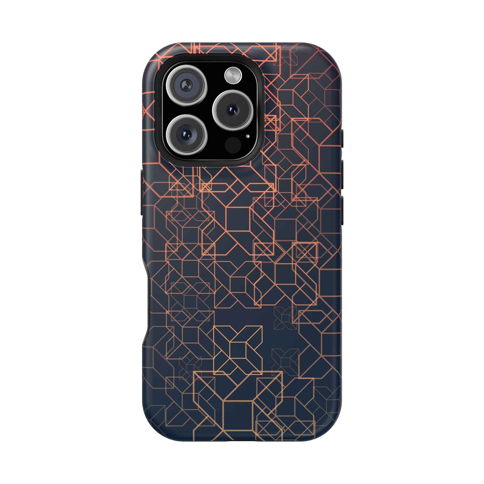 Geometric Pattern Phone Case, Durable Impact-Resistant