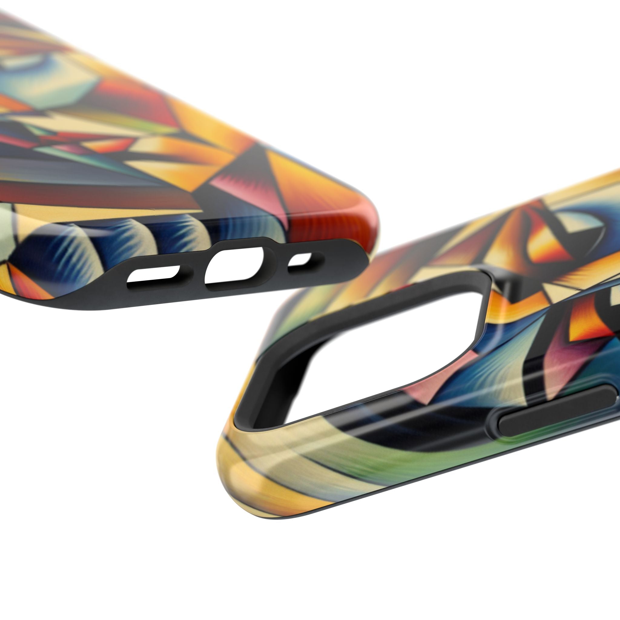Abstract Cubist Face Phone Case — Impact‑Resistant Artistic iPhone Cover