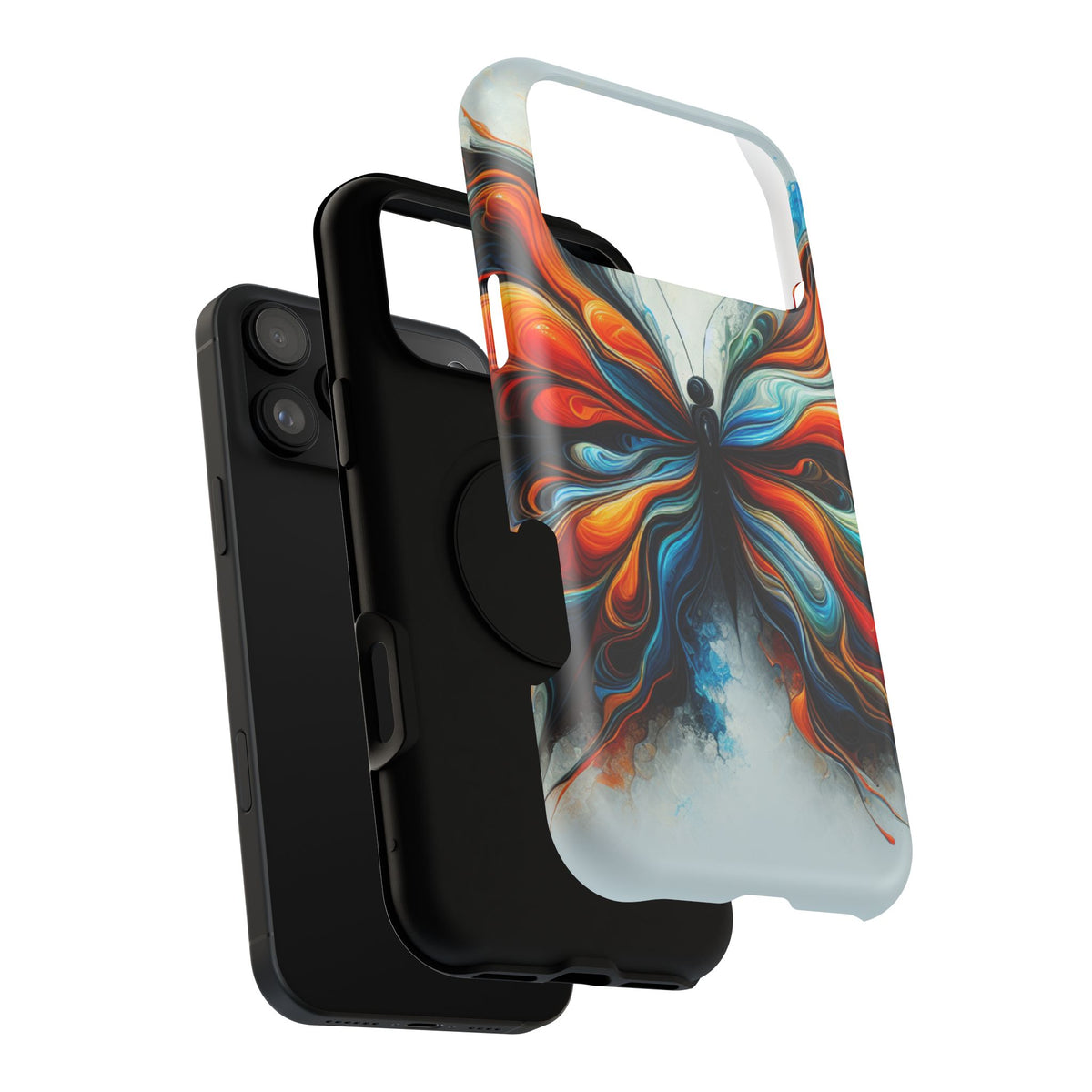 Vibrant Butterfly Impact Resistant Phone Case Unique Gift for Nature Lovers