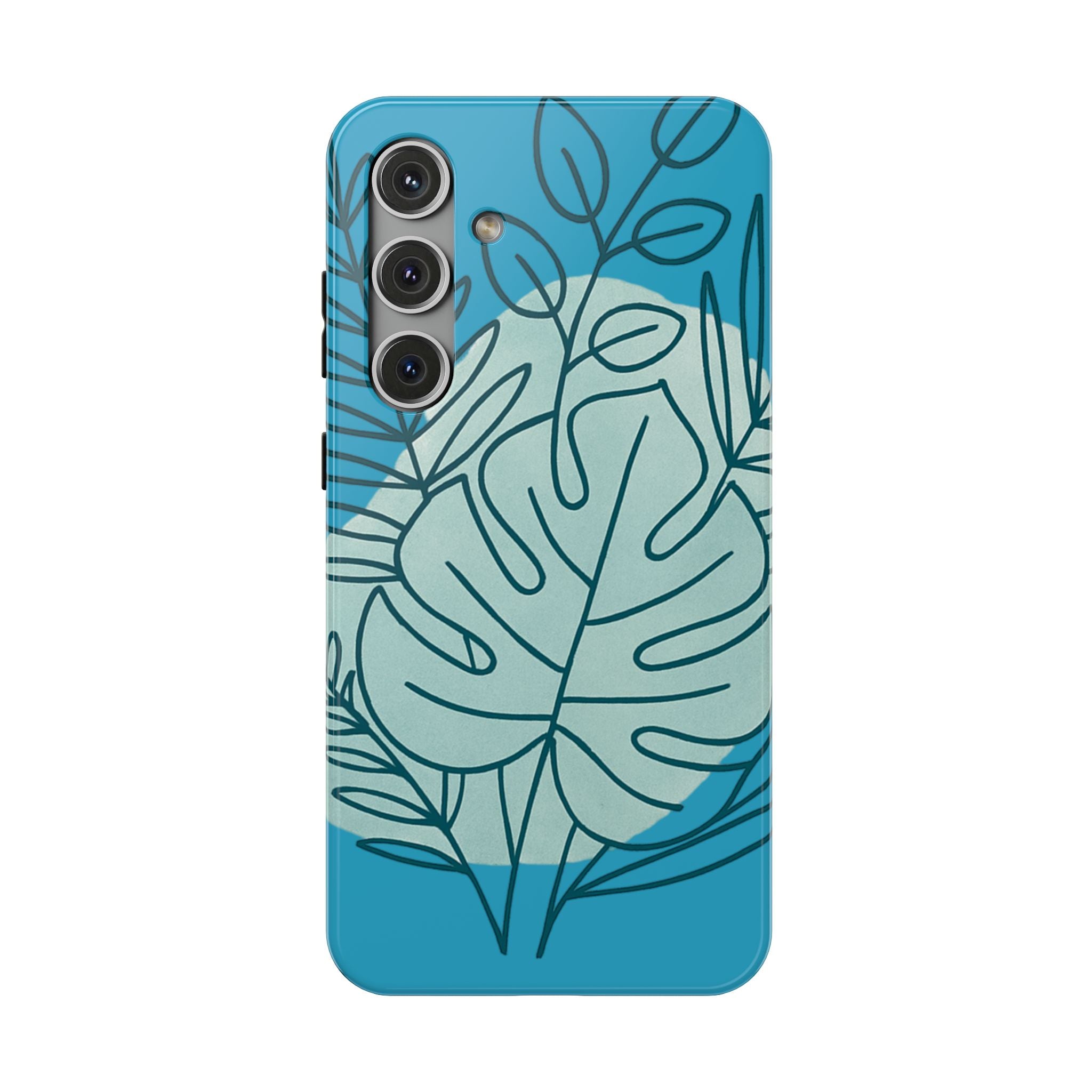 Tropical Floral Phone Case, Impact-Resistant