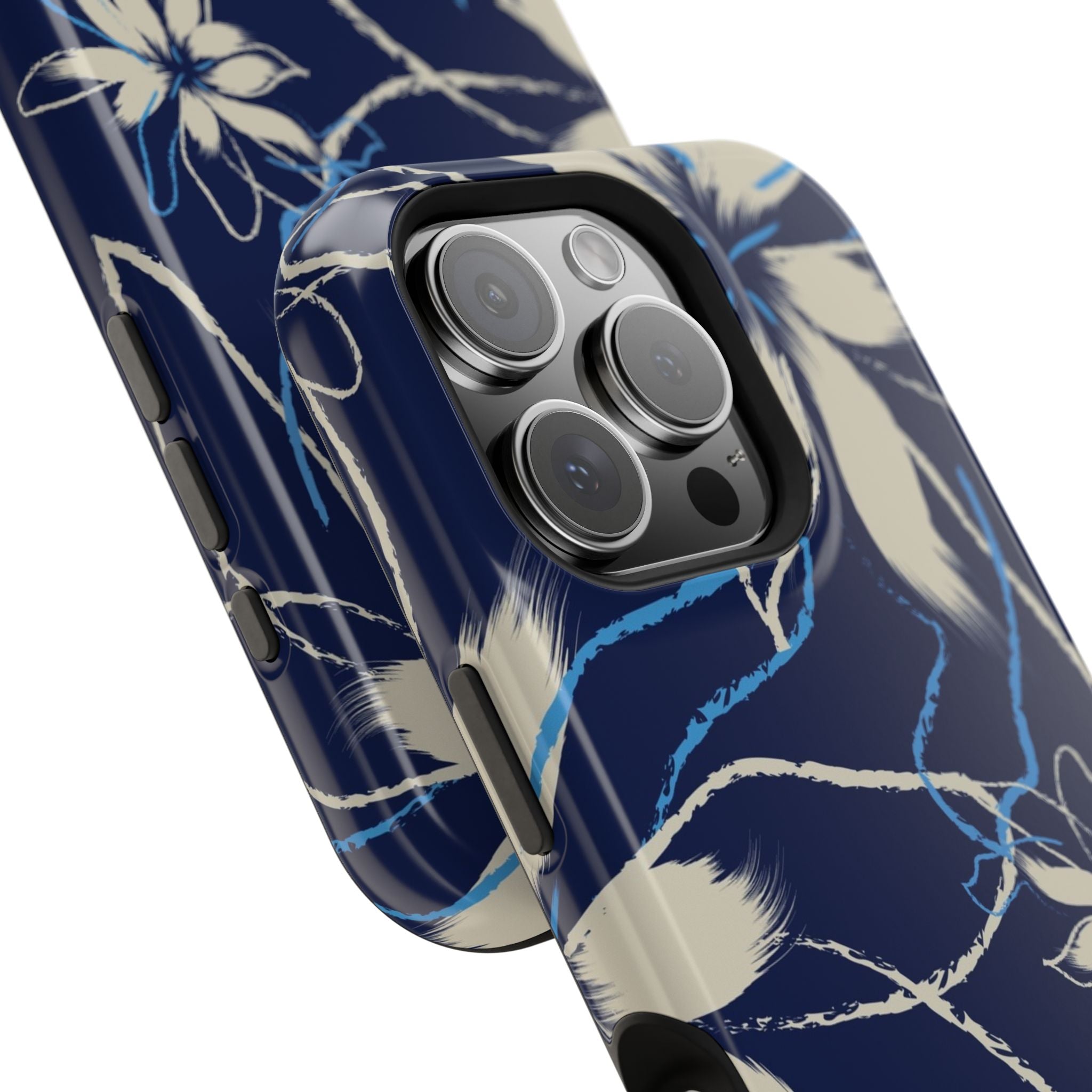 Floral Impact-Resistant Phone Case, Durable