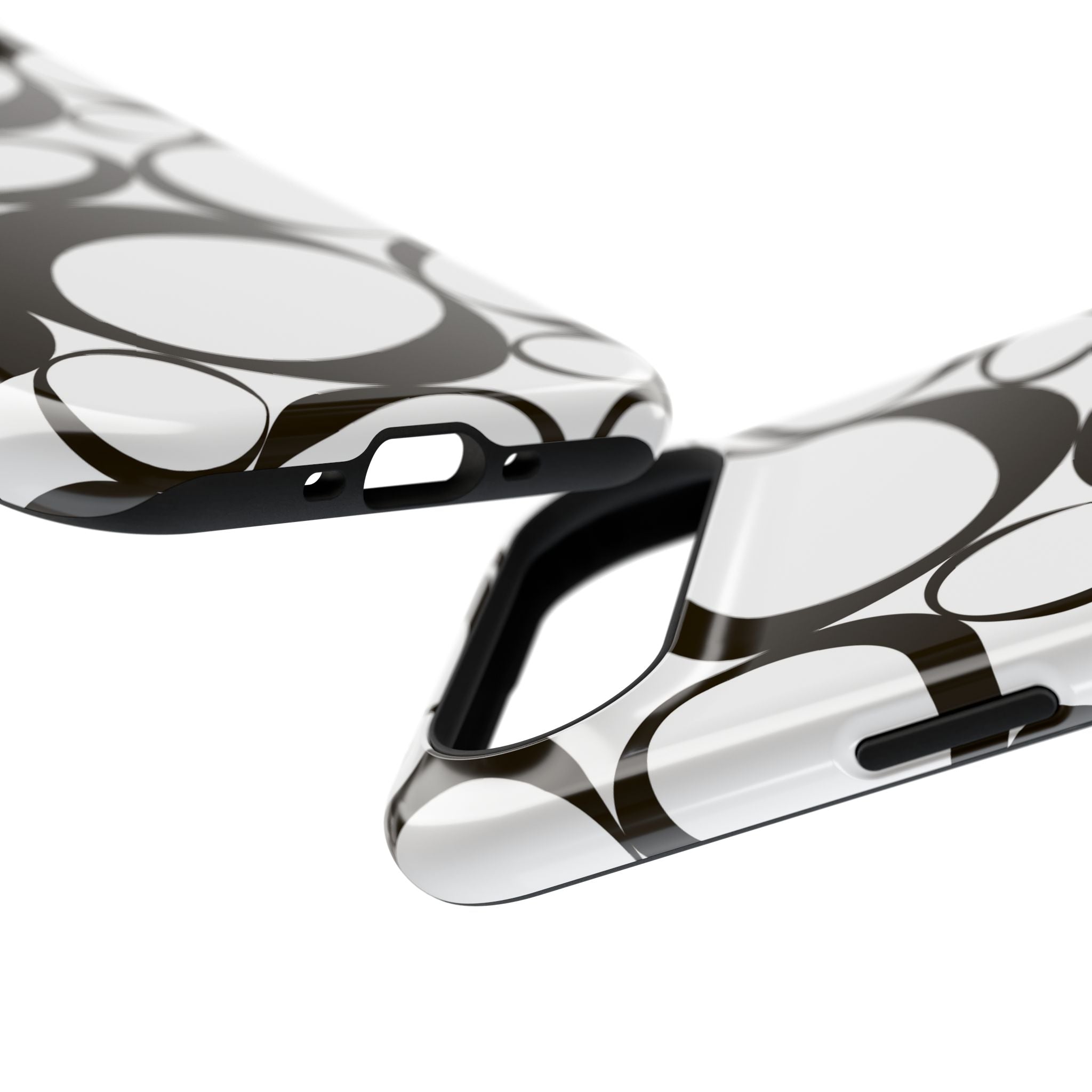Black & White Impact-Resistant Phone Case - Durable