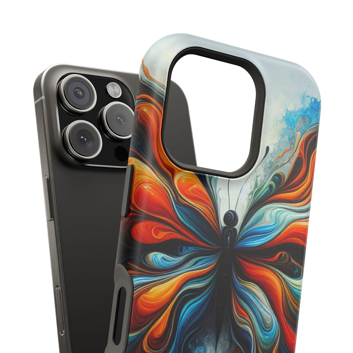 Vibrant Butterfly Impact Resistant Phone Case Unique Gift for Nature Lovers