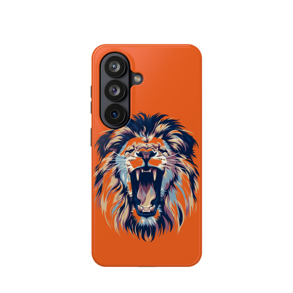 Roaring Lion Impact Phone Case — Shockproof Orange Protective Cover