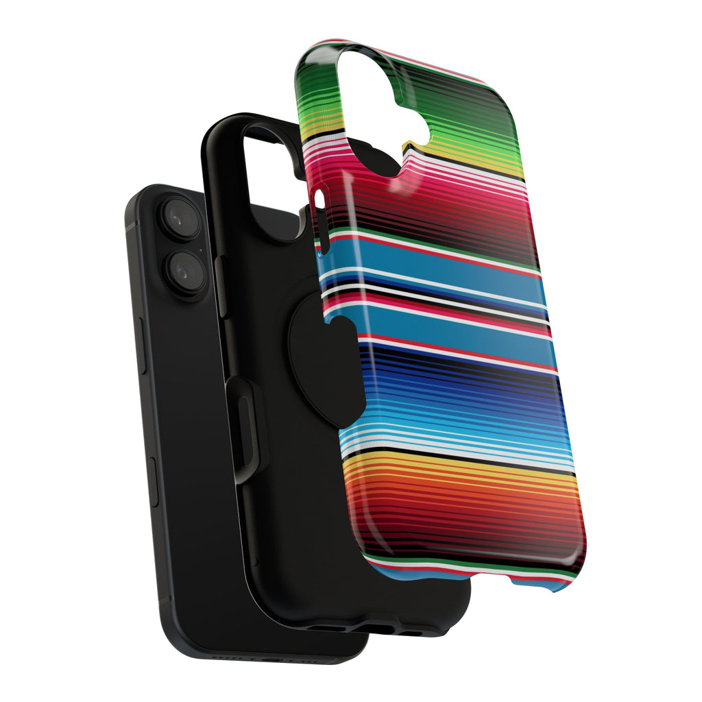 Sarape Striped Phone Case | Impact-Resistant