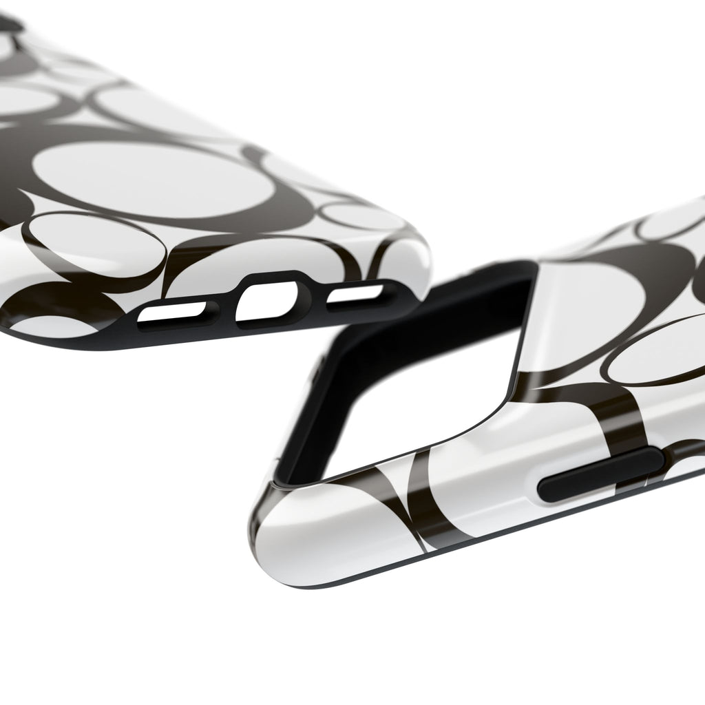 Black & White Impact-Resistant Phone Case - Durable