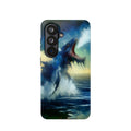 Shark Wave Impact-Resistant Phone Case — Ocean Monster Art Protective Cover