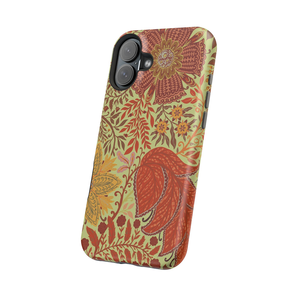 Floral Paisley Magnetic Impact-Resistant Phone Case