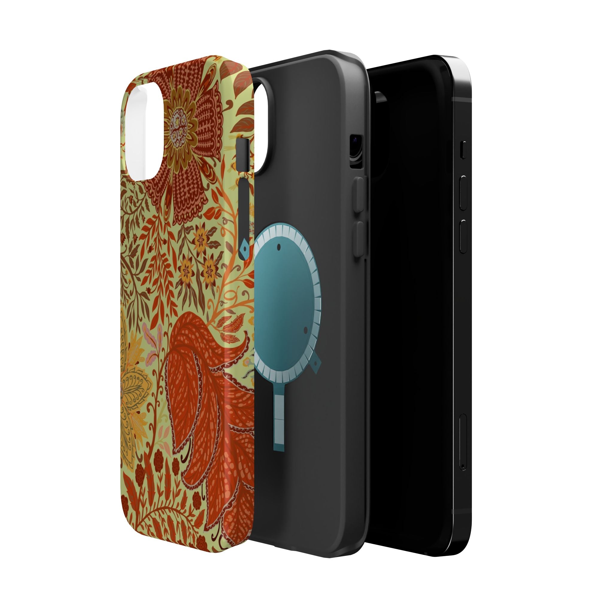 Floral Paisley Magnetic Impact-Resistant Phone Case