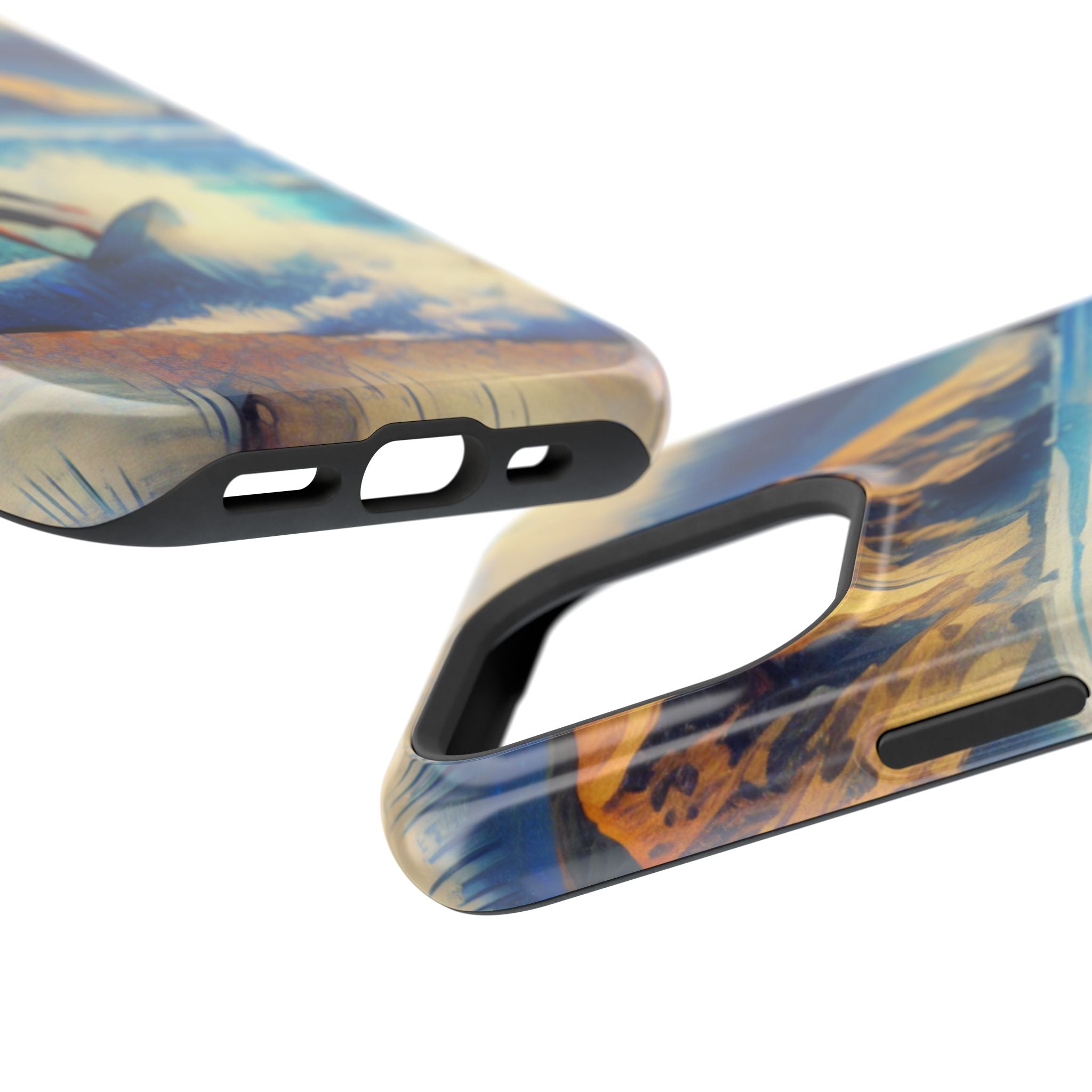 Impact Resistant  Phone Case, Ocean Waves, Summer Memories Protective Case