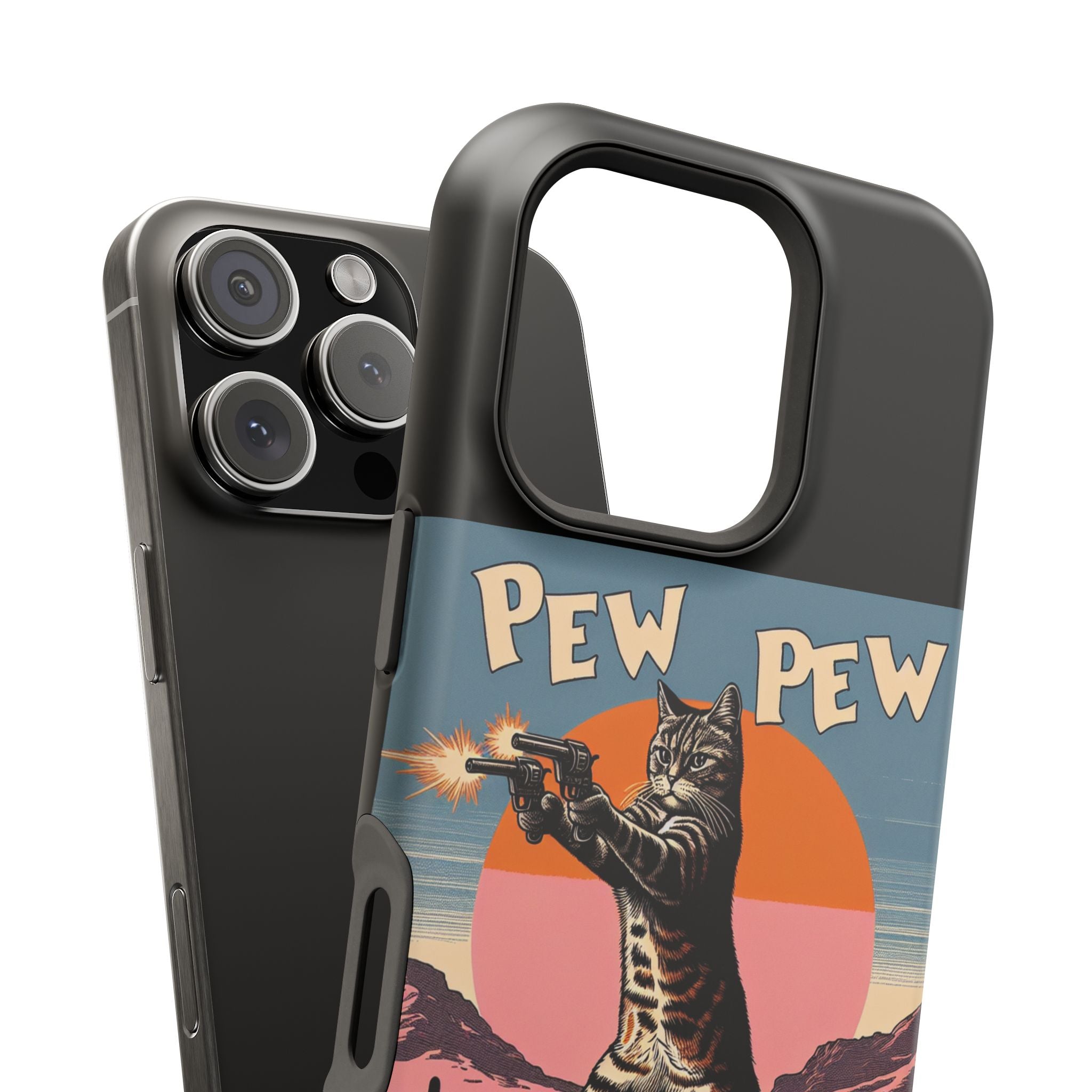 Impact Resistant Phone Case - Pew Pew Kitty