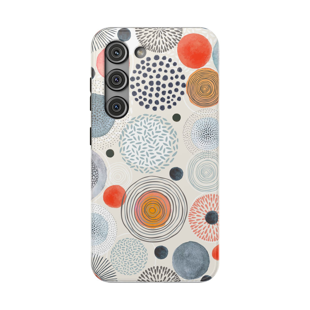 Modern Watercolor Circles Cool iPhone Cases