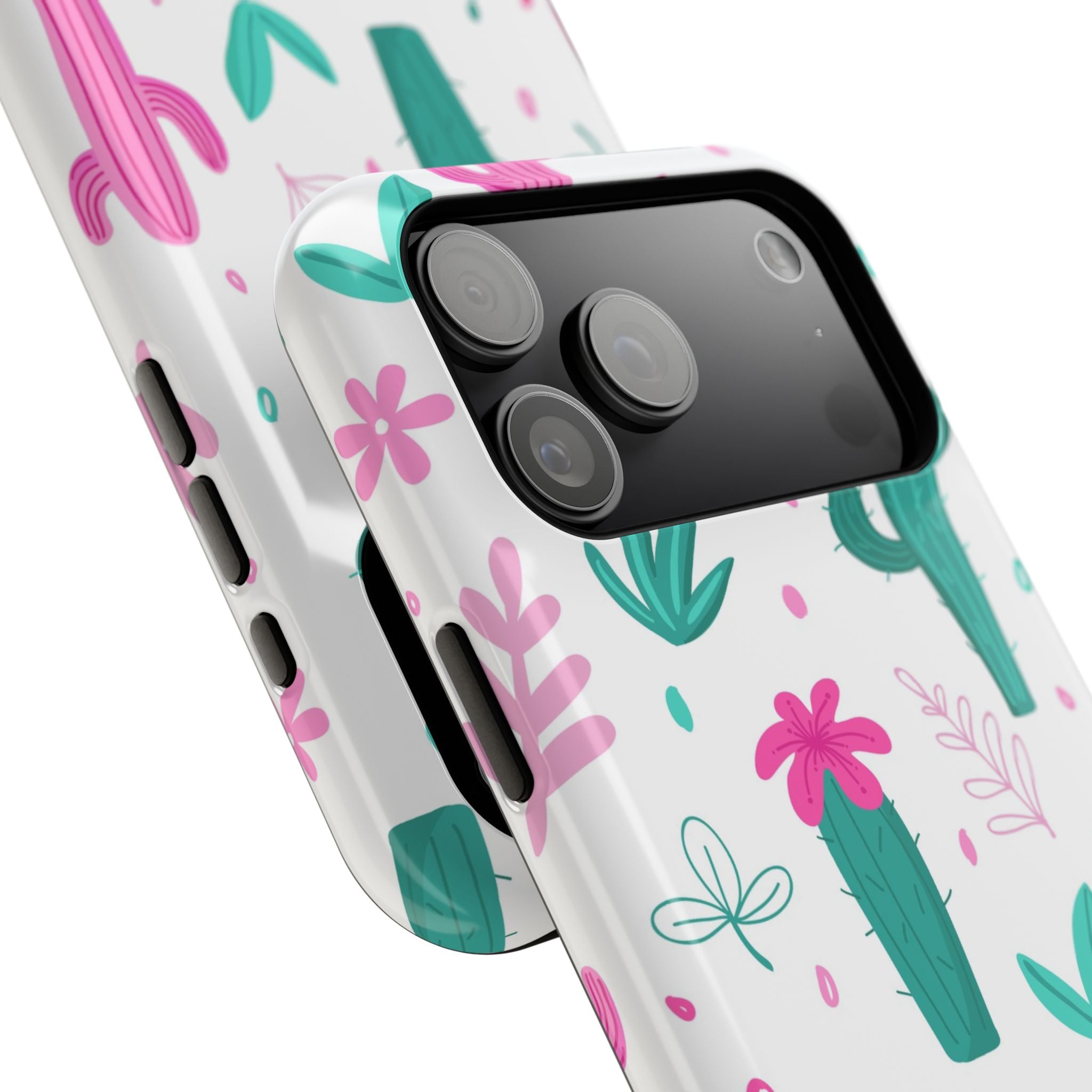 Cactus Pattern Impact Resistant Phone Case