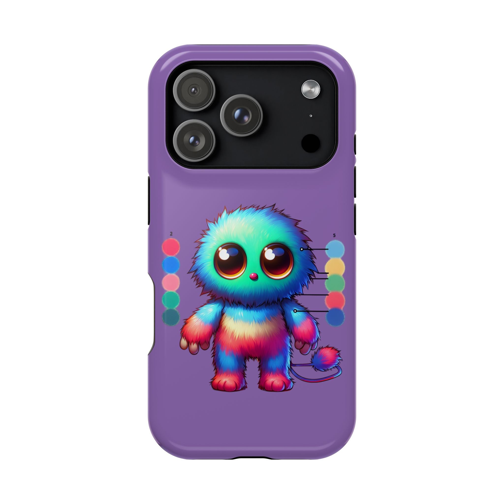 Colorful Cute Monster Impact Resistant Phone Case