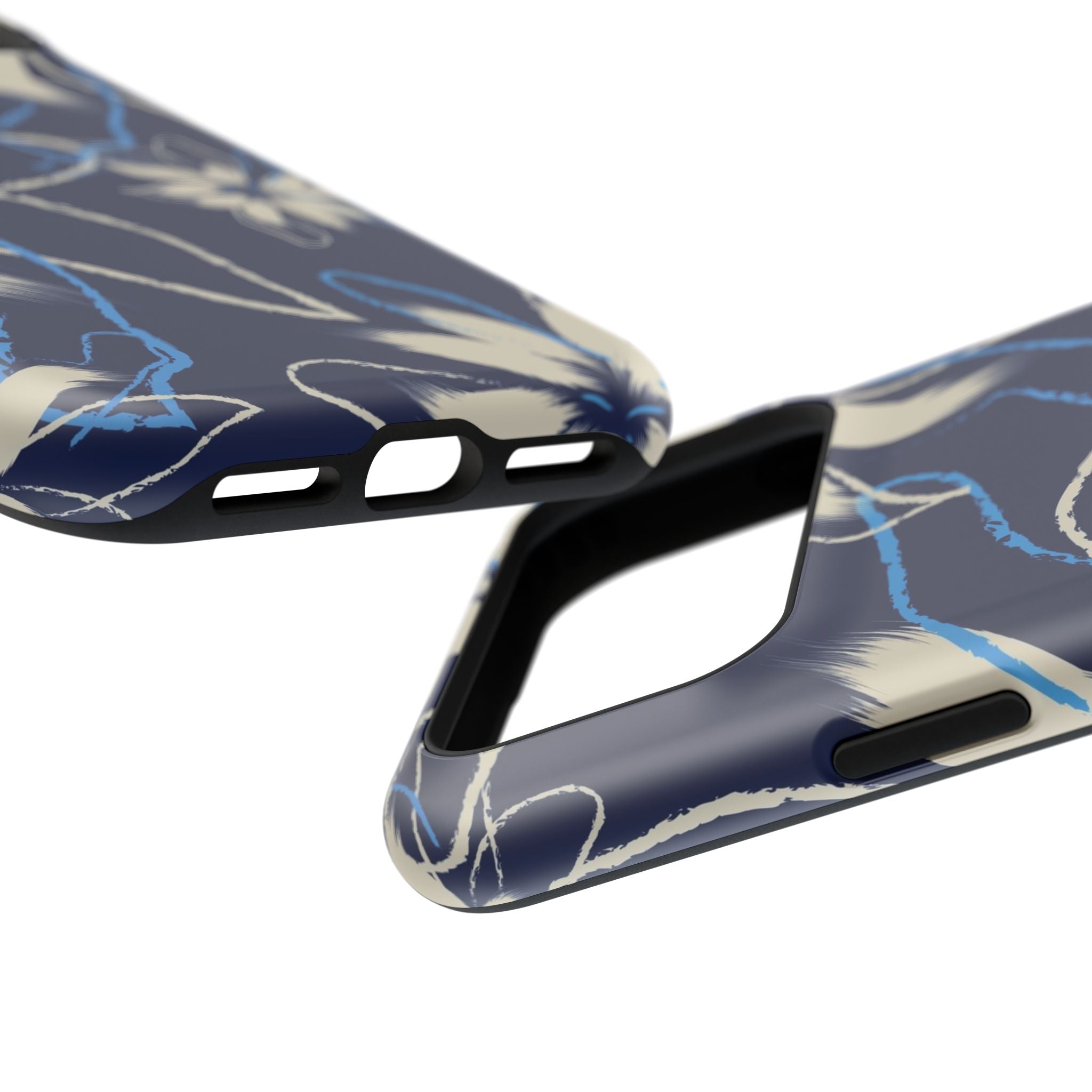 Floral Impact-Resistant Phone Case, Durable
