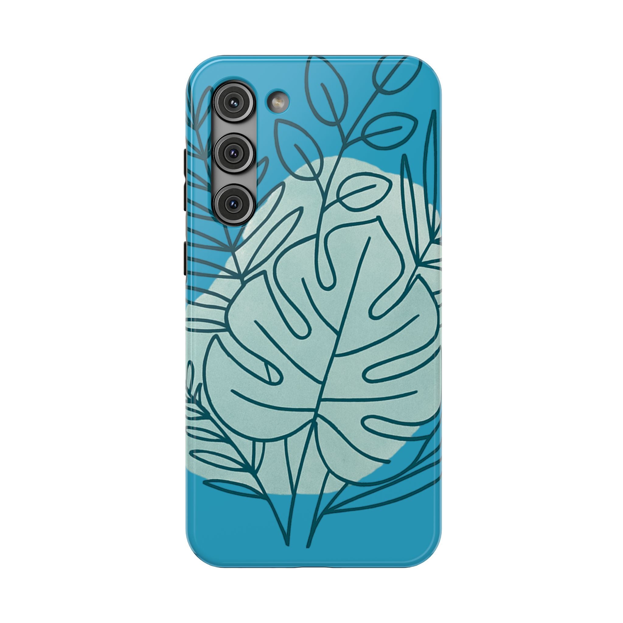 Tropical Floral Phone Case, Impact-Resistant