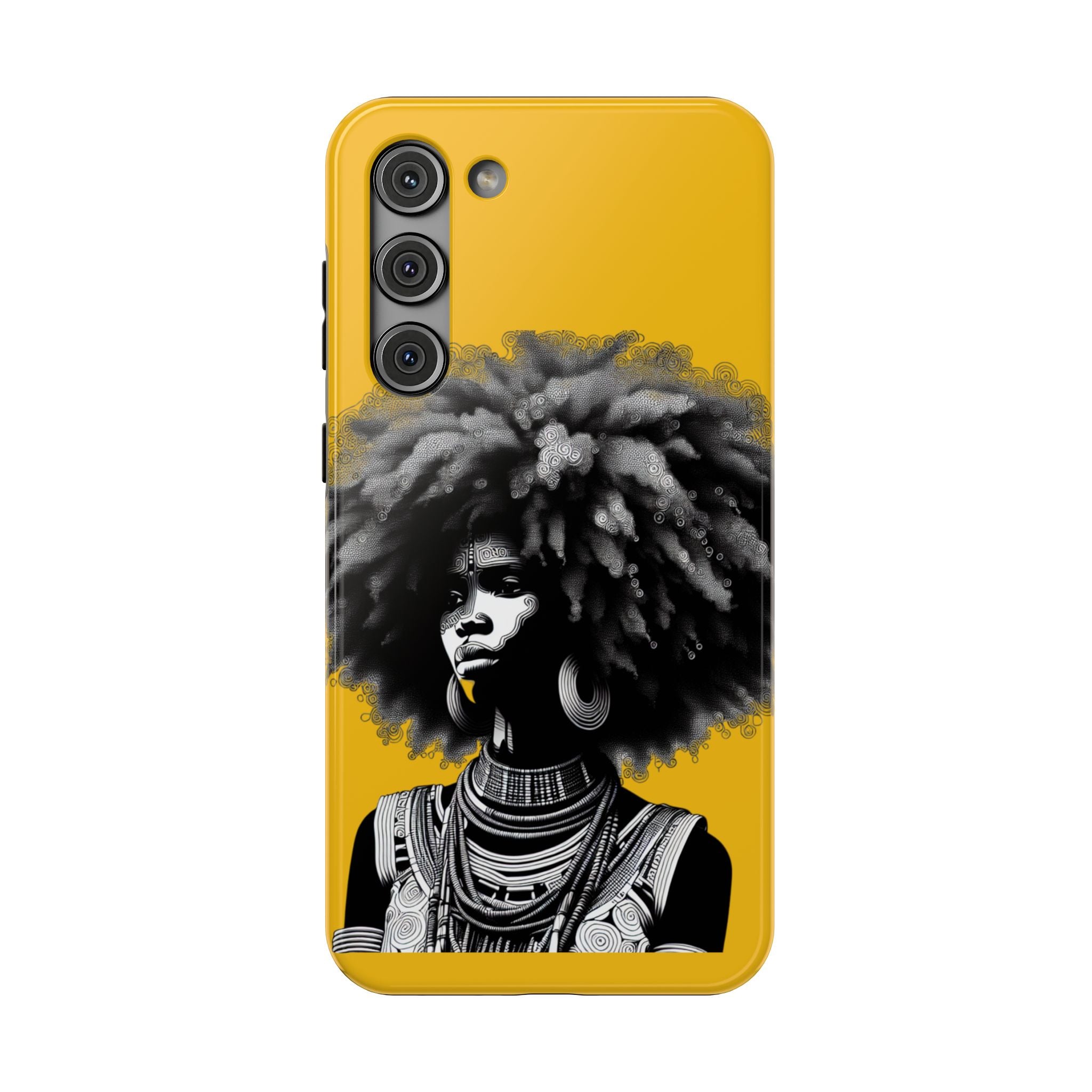 Bold African Art Impact Resistant  Phone Case