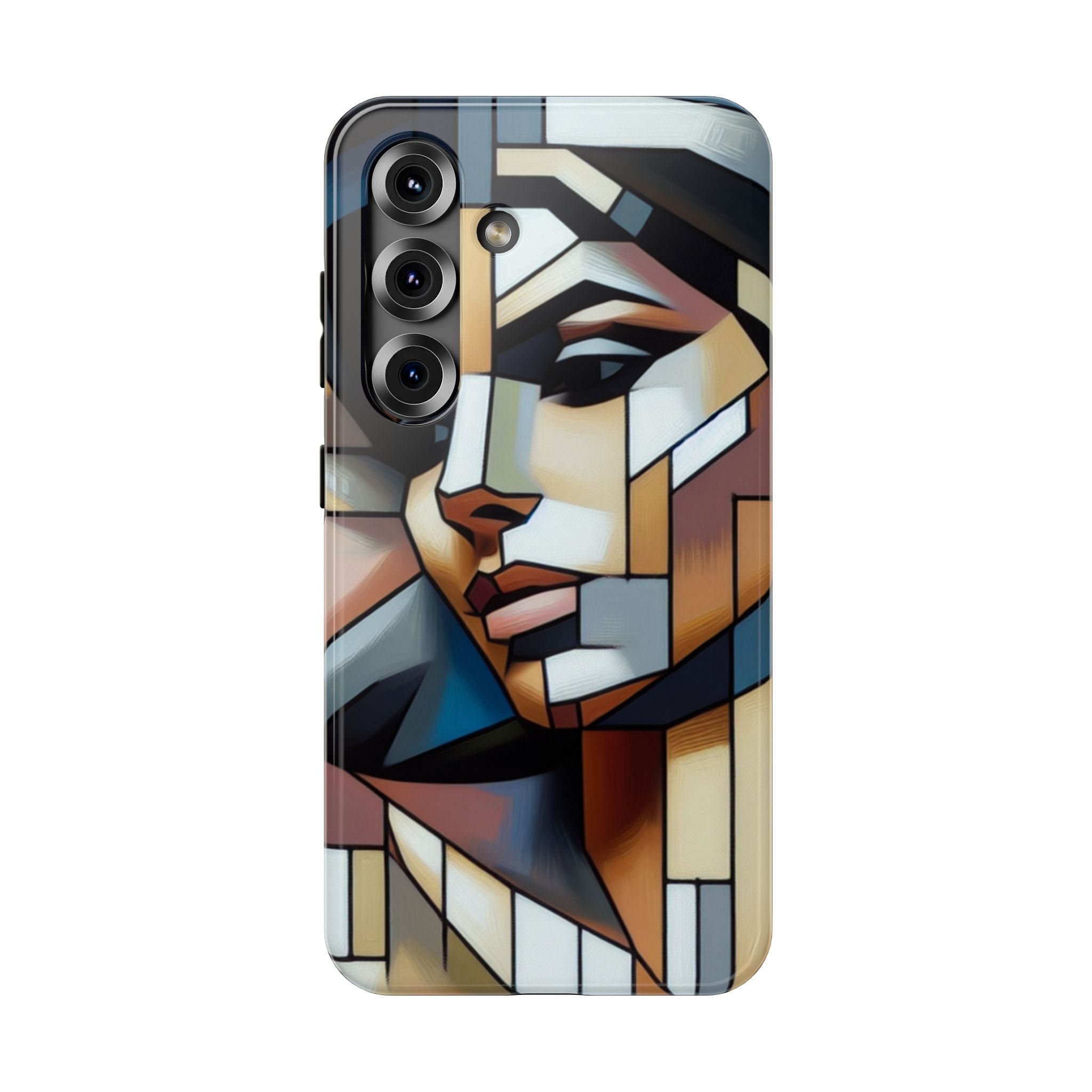 Impact Resistant Phone Case -Woman Looking Side Abstract