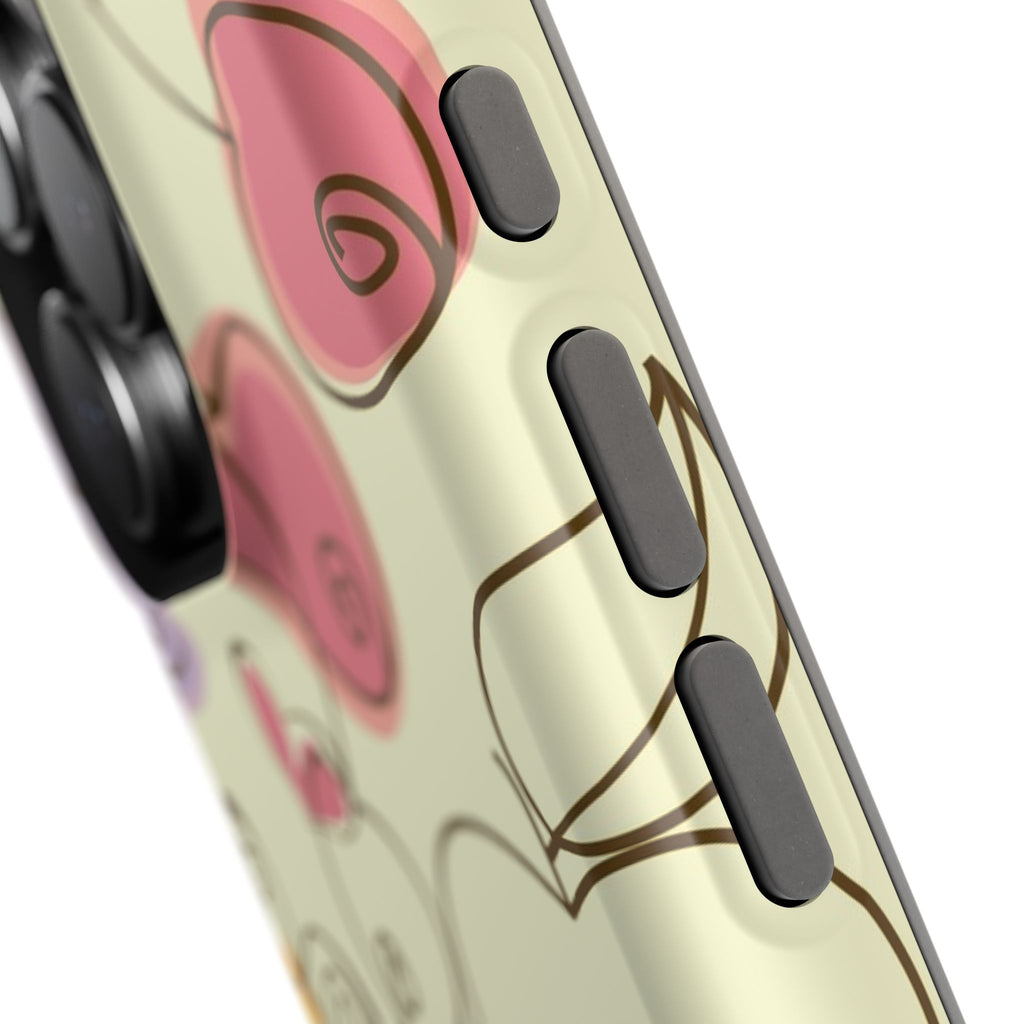 Colorful Floral Phone Case, Impact-Resistant