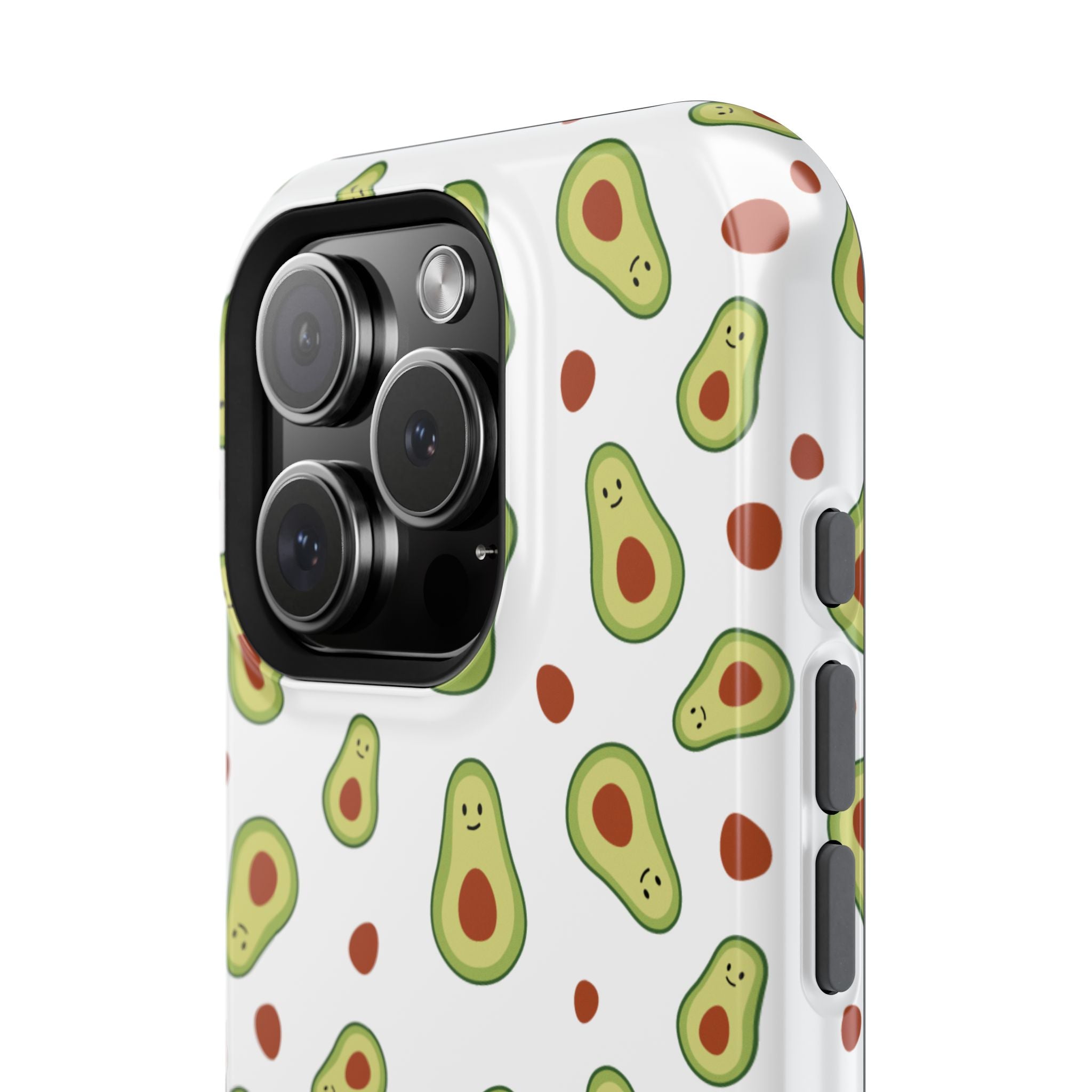 Avocado Pattern Impact-Resistant Phone Case — Cute Avocado Toss Design