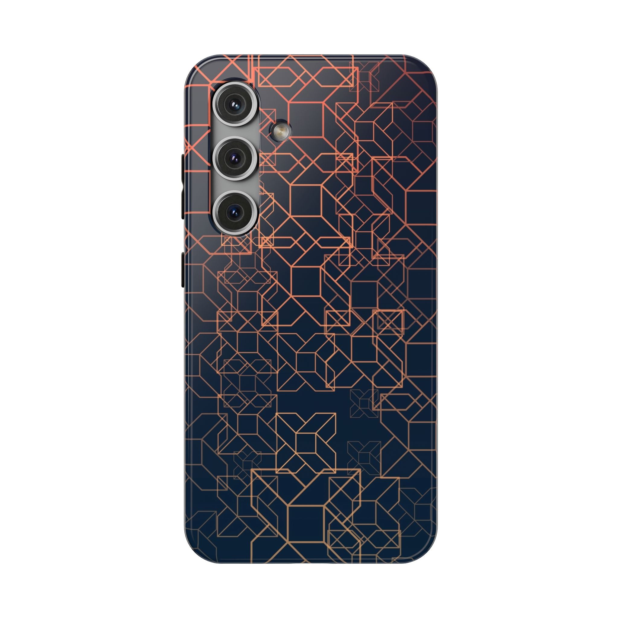 Geometric Pattern Phone Case, Durable Impact-Resistant