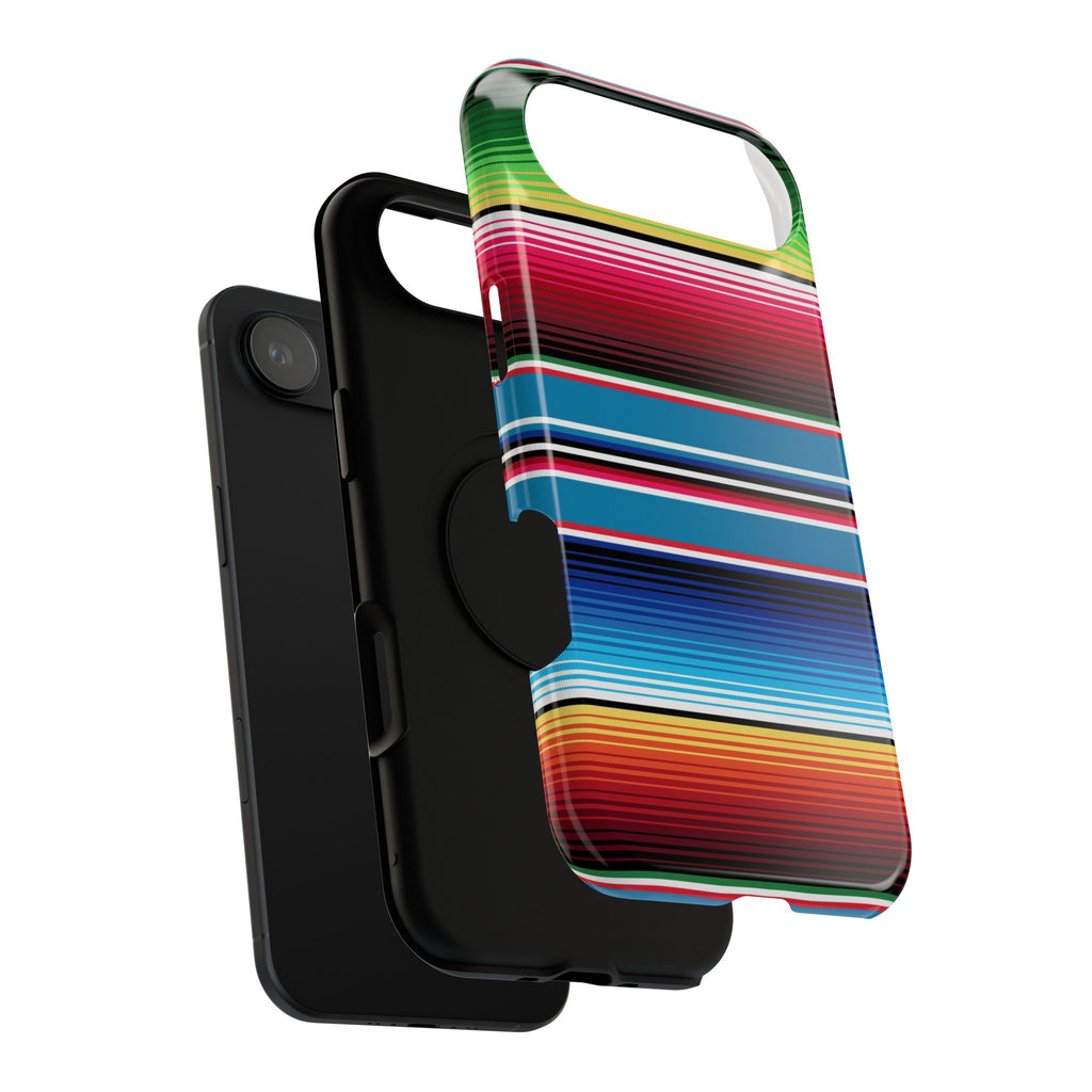 Sarape Striped Phone Case | Impact-Resistant