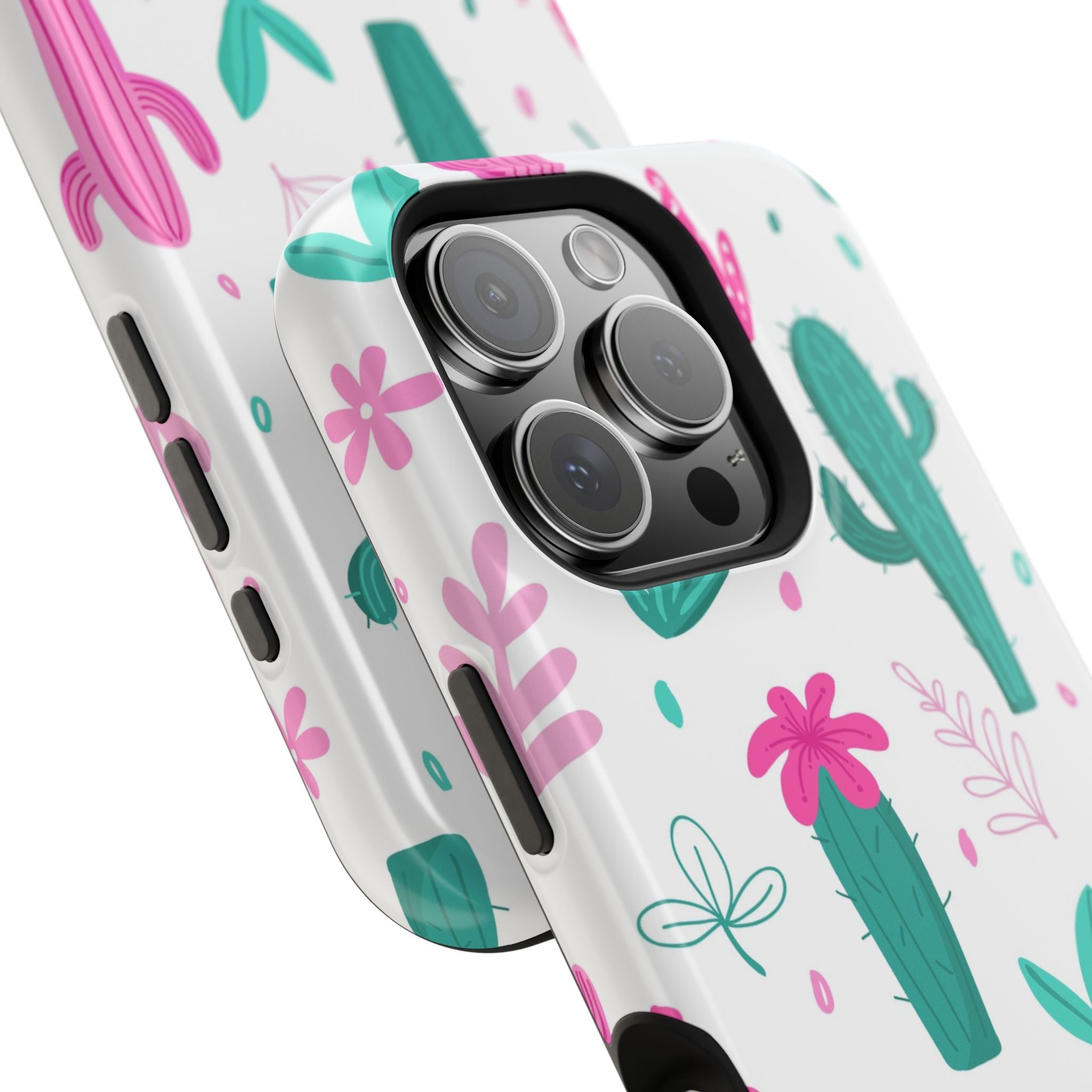 Cactus Pattern Impact Resistant Phone Case