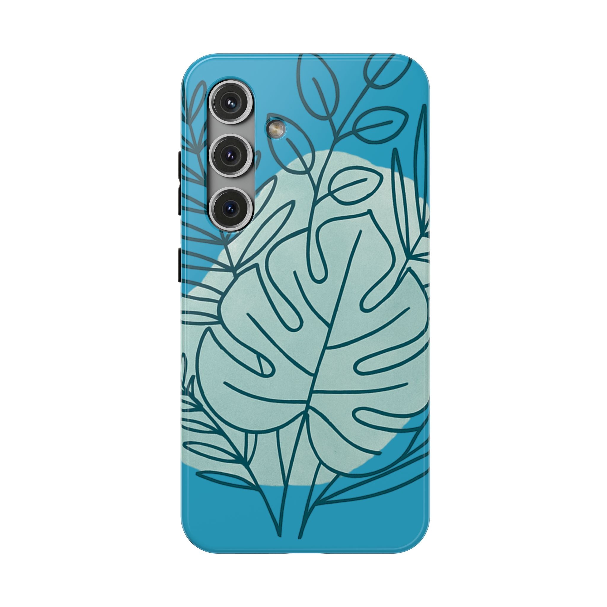 Tropical Floral Phone Case, Impact-Resistant