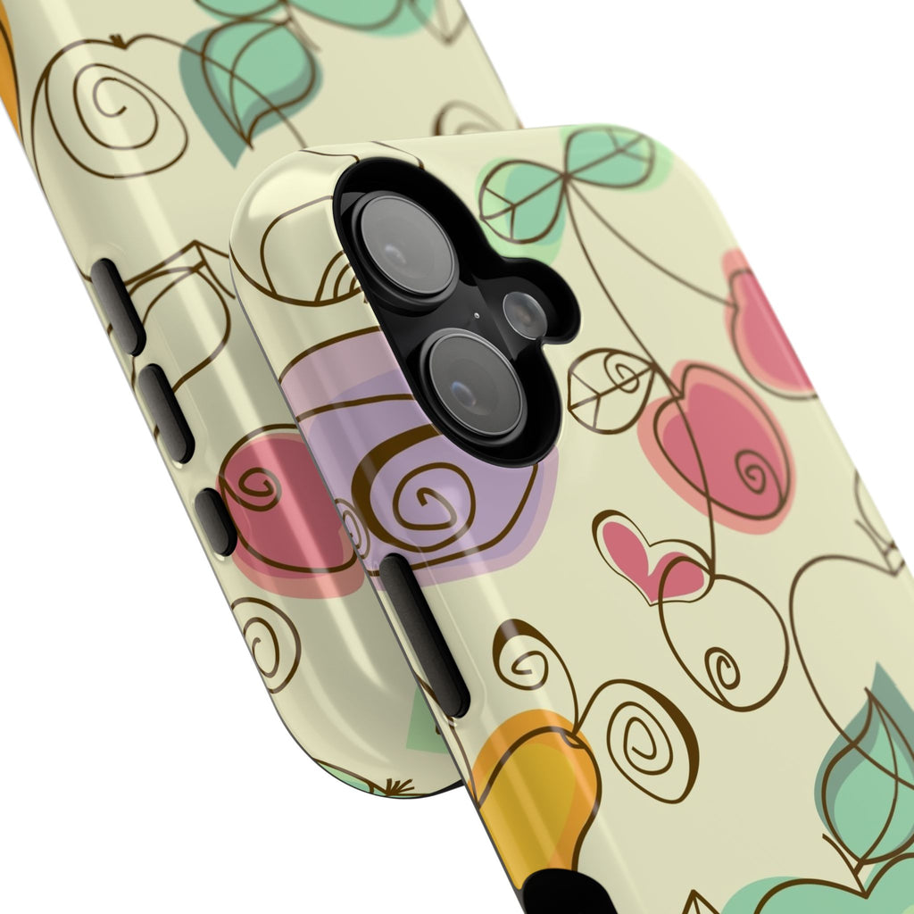Colorful Floral Phone Case, Impact-Resistant