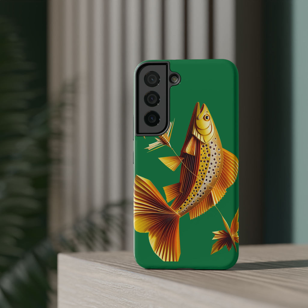 Impact Resistant Phone Case,  Lucky Charm Fish, Outdoor Enthusiast Gift