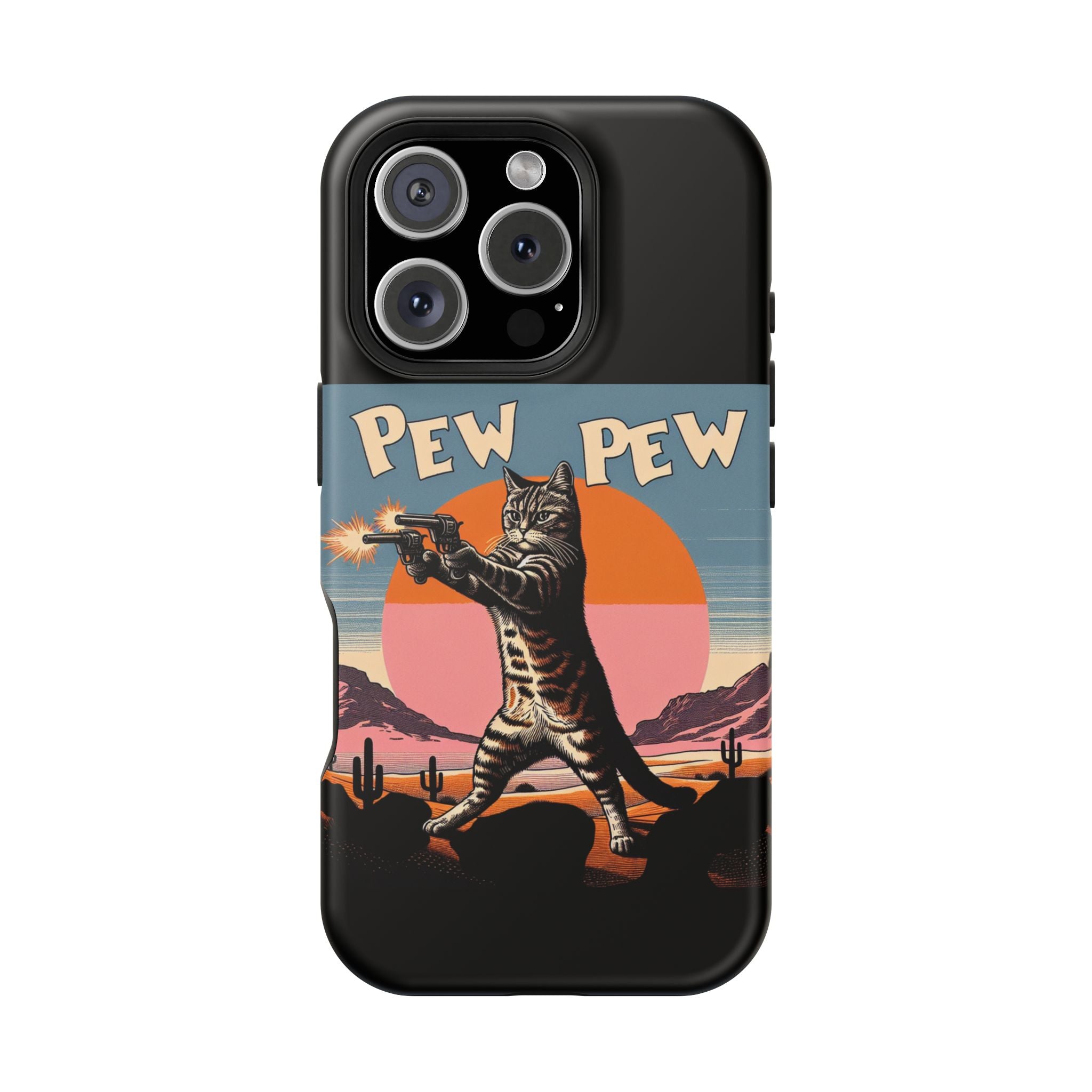 Impact Resistant Phone Case - Pew Pew Kitty