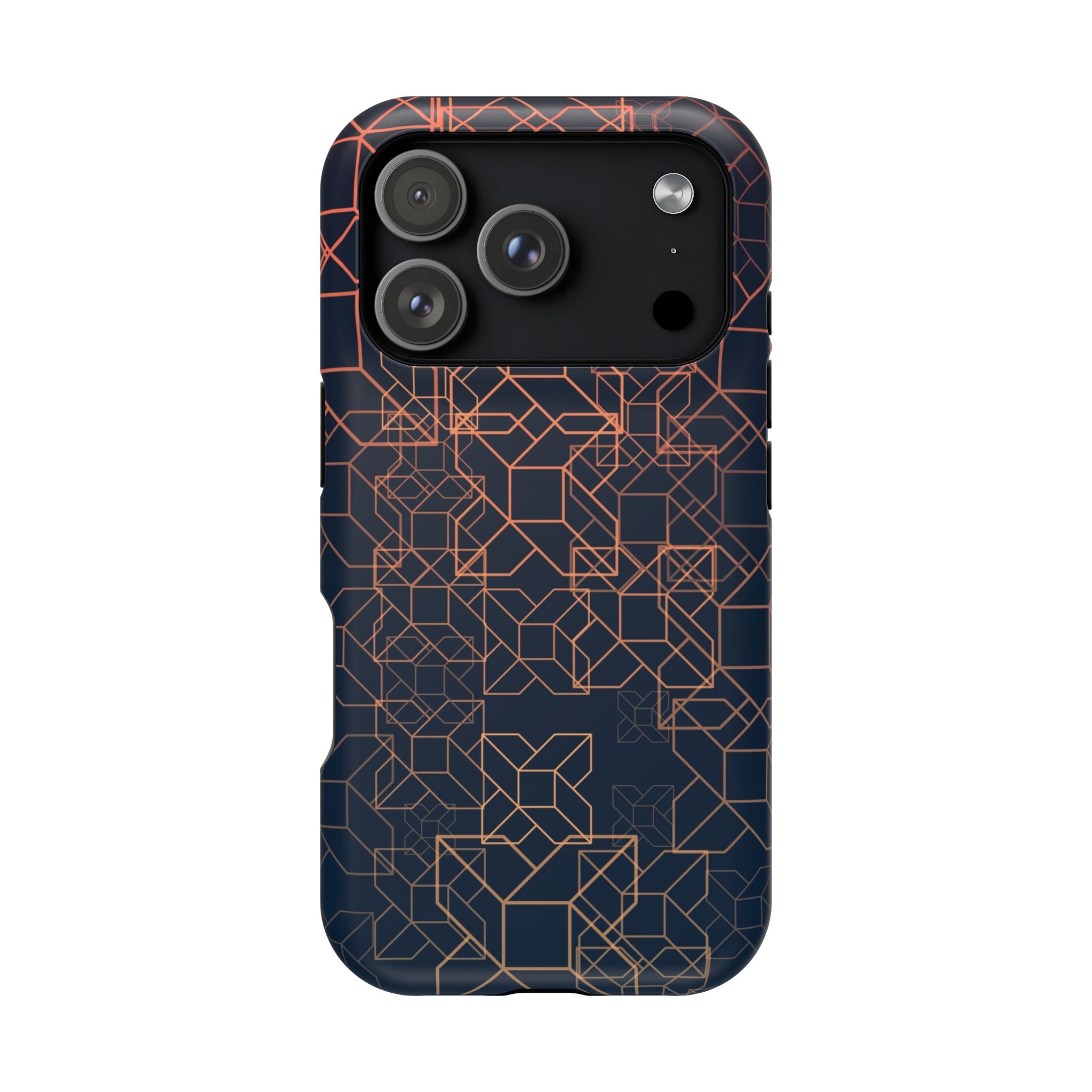 Geometric Pattern Phone Case, Durable Impact-Resistant