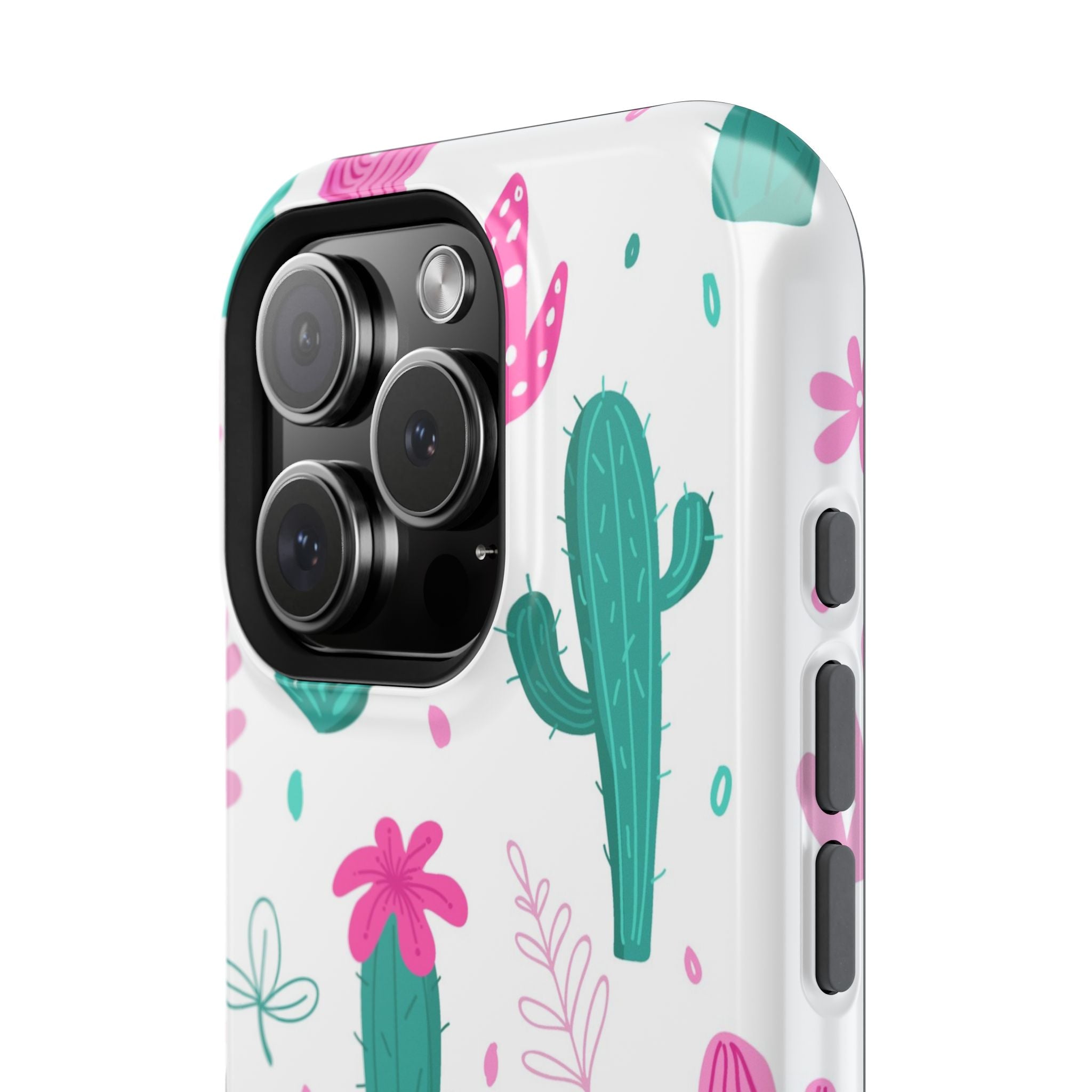 Cactus Pattern Impact Resistant Phone Case