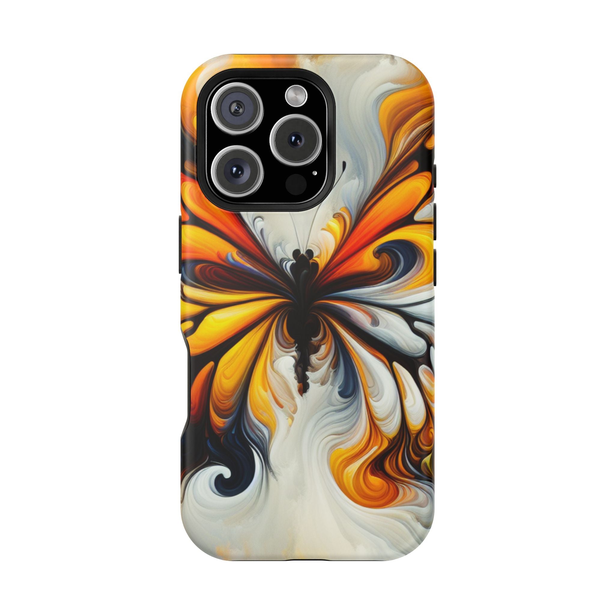 Colorful Butterfly Impact Resistant Phone Case, Artistic, Nature-Inspired Gift