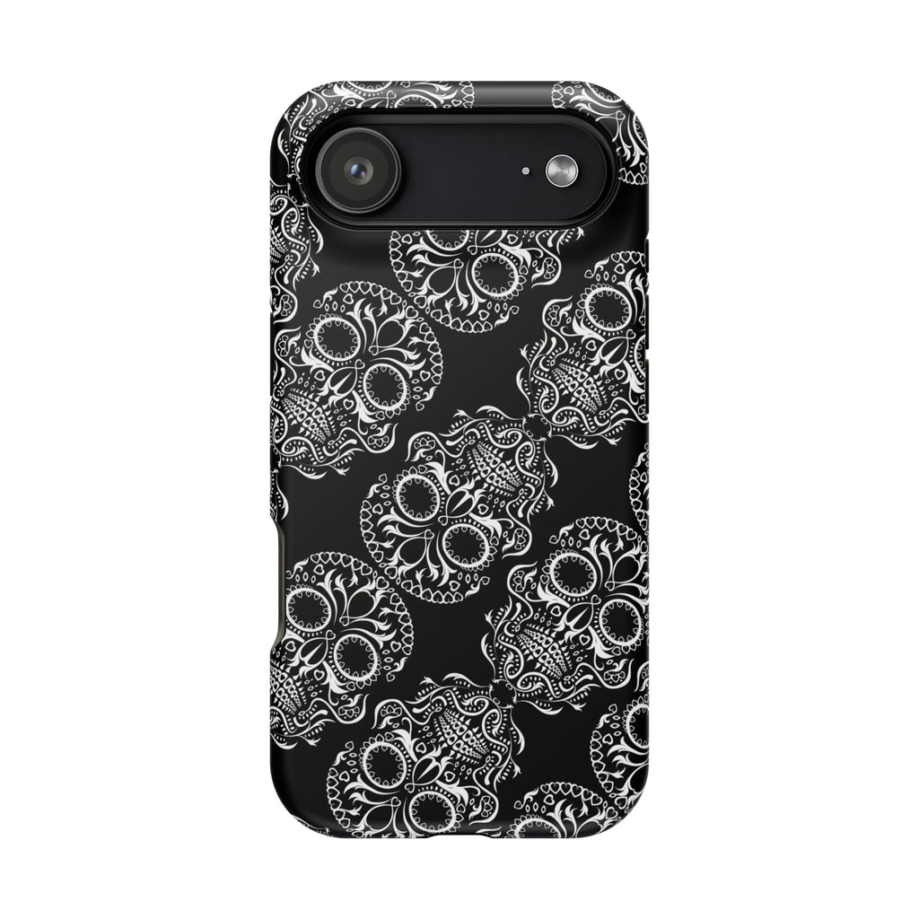 Skull Pattern Black & White Gothic Tough Cases for iPhone