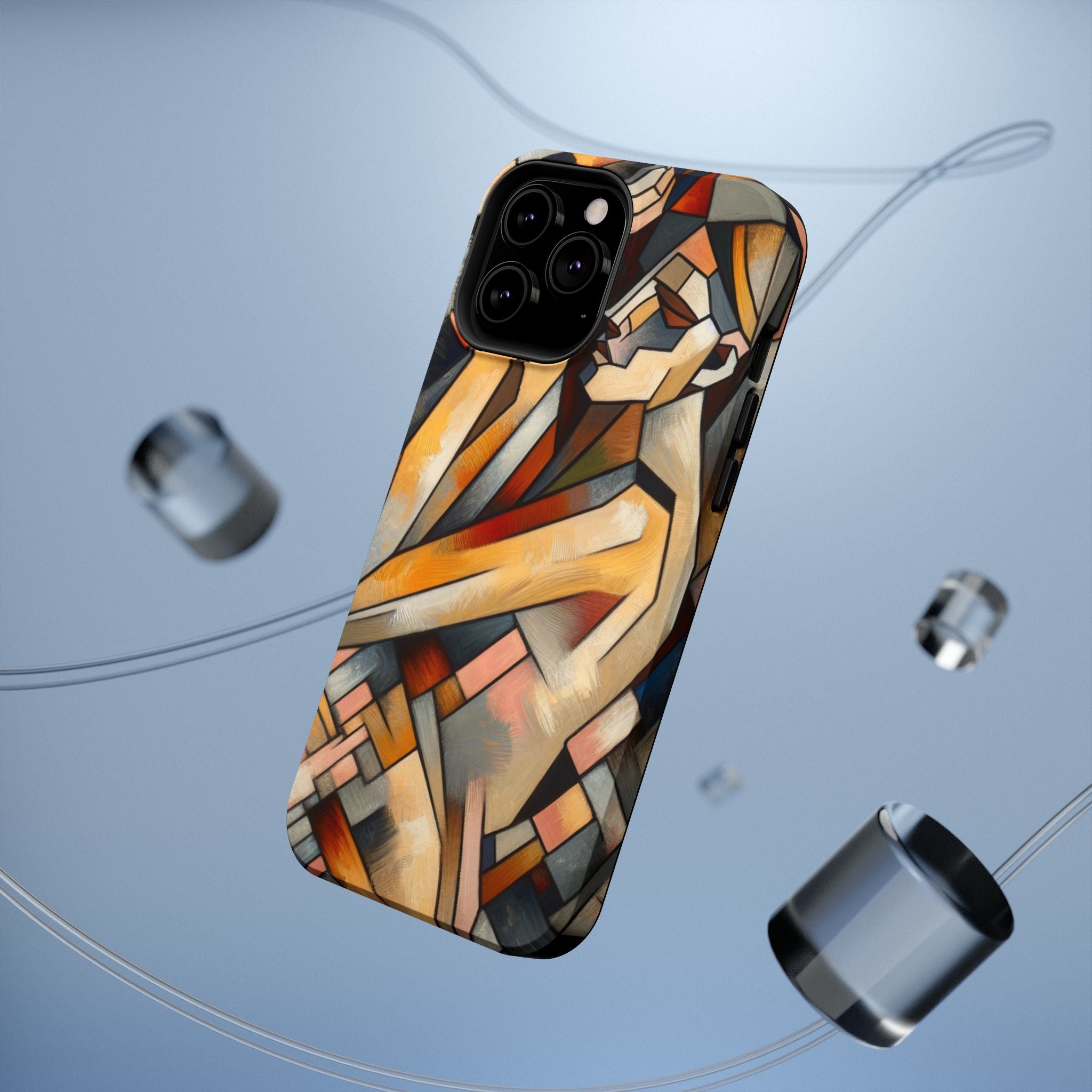Impact Resistant Phone Case - Woman Abstract Design
