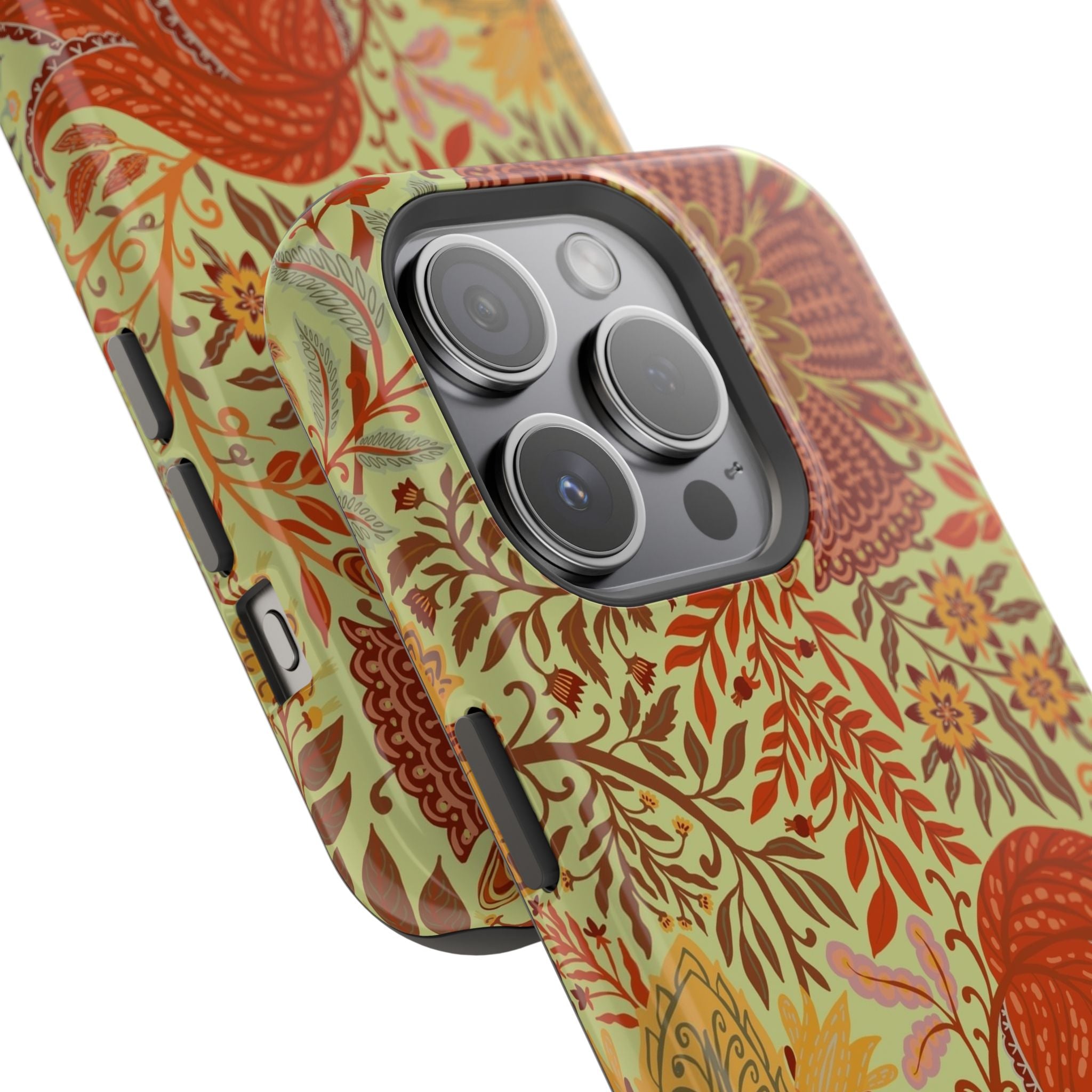 Floral Paisley Magnetic Impact-Resistant Phone Case