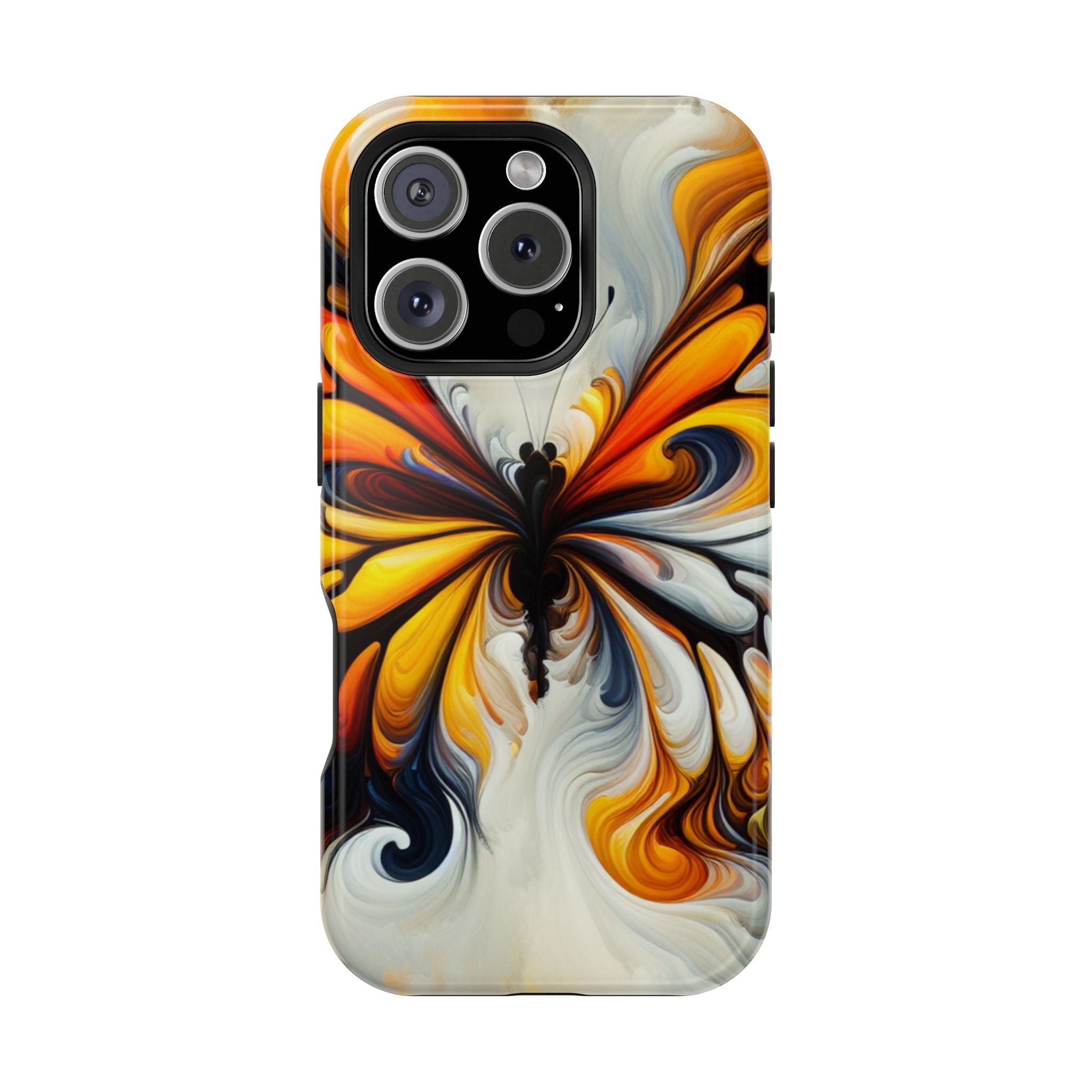 Colorful Butterfly Impact Resistant Phone Case, Artistic, Nature-Inspired Gift