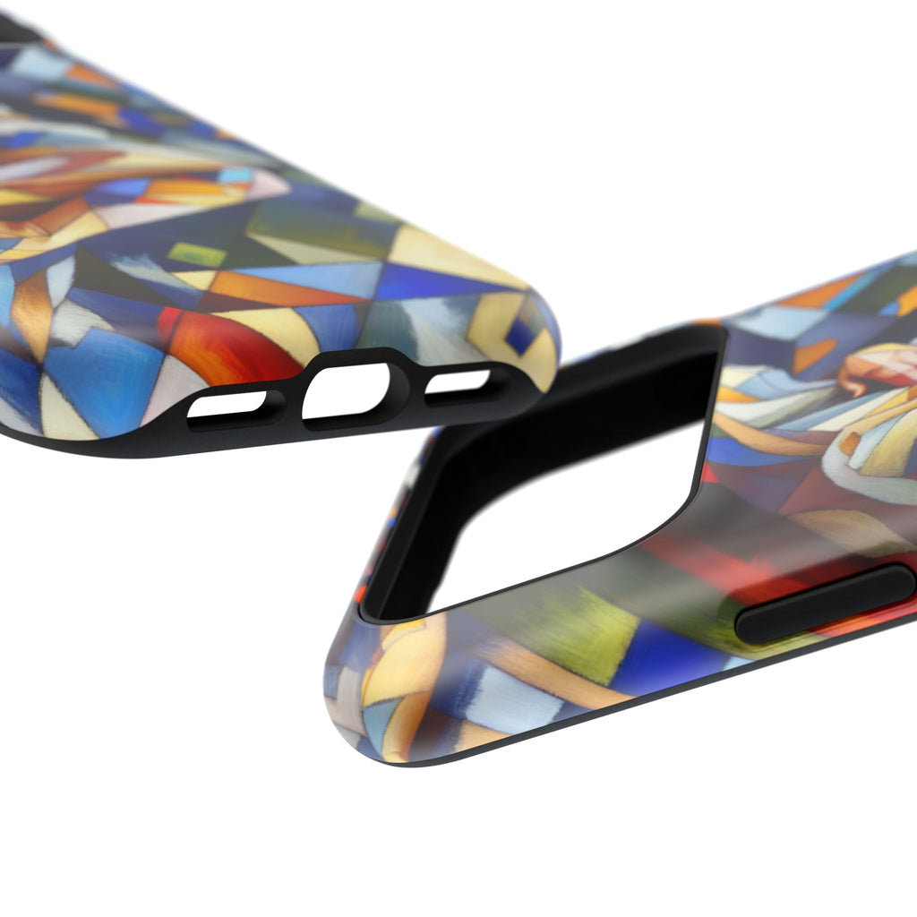 Abstract Stained Glass Dragon Impact Phone Case