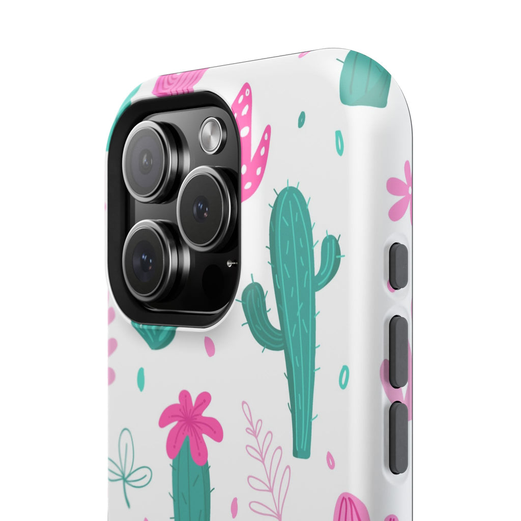 Cactus Pattern Impact Resistant Phone Case