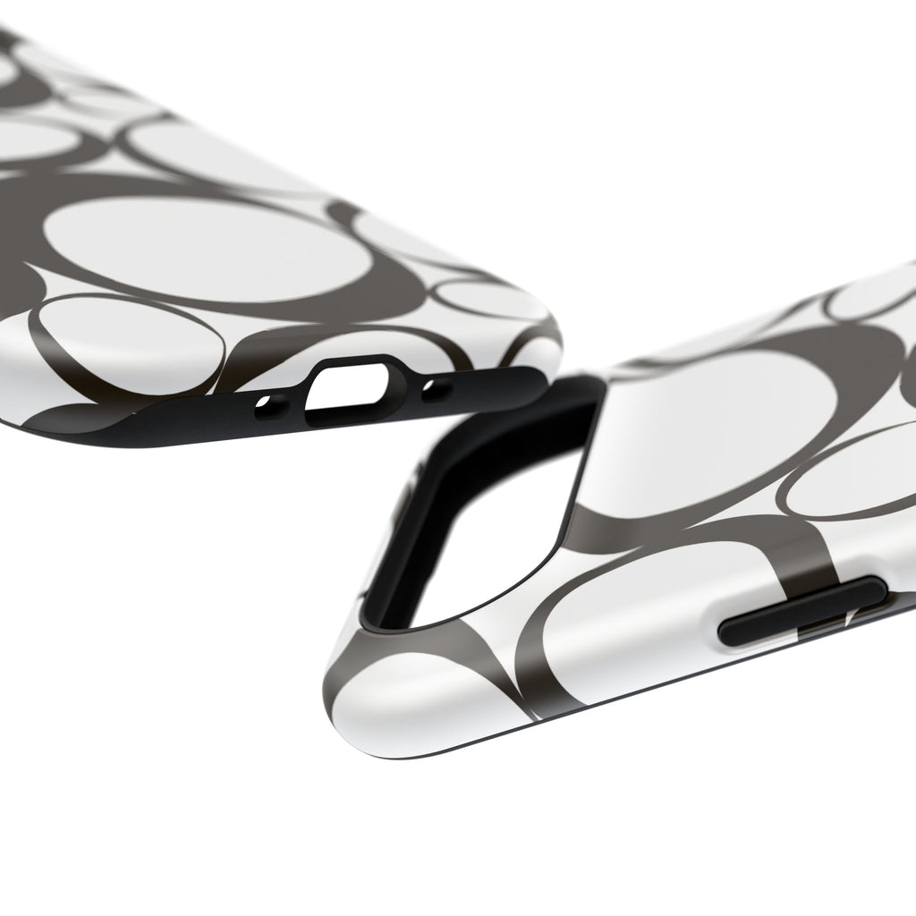 Black & White Impact-Resistant Phone Case - Durable
