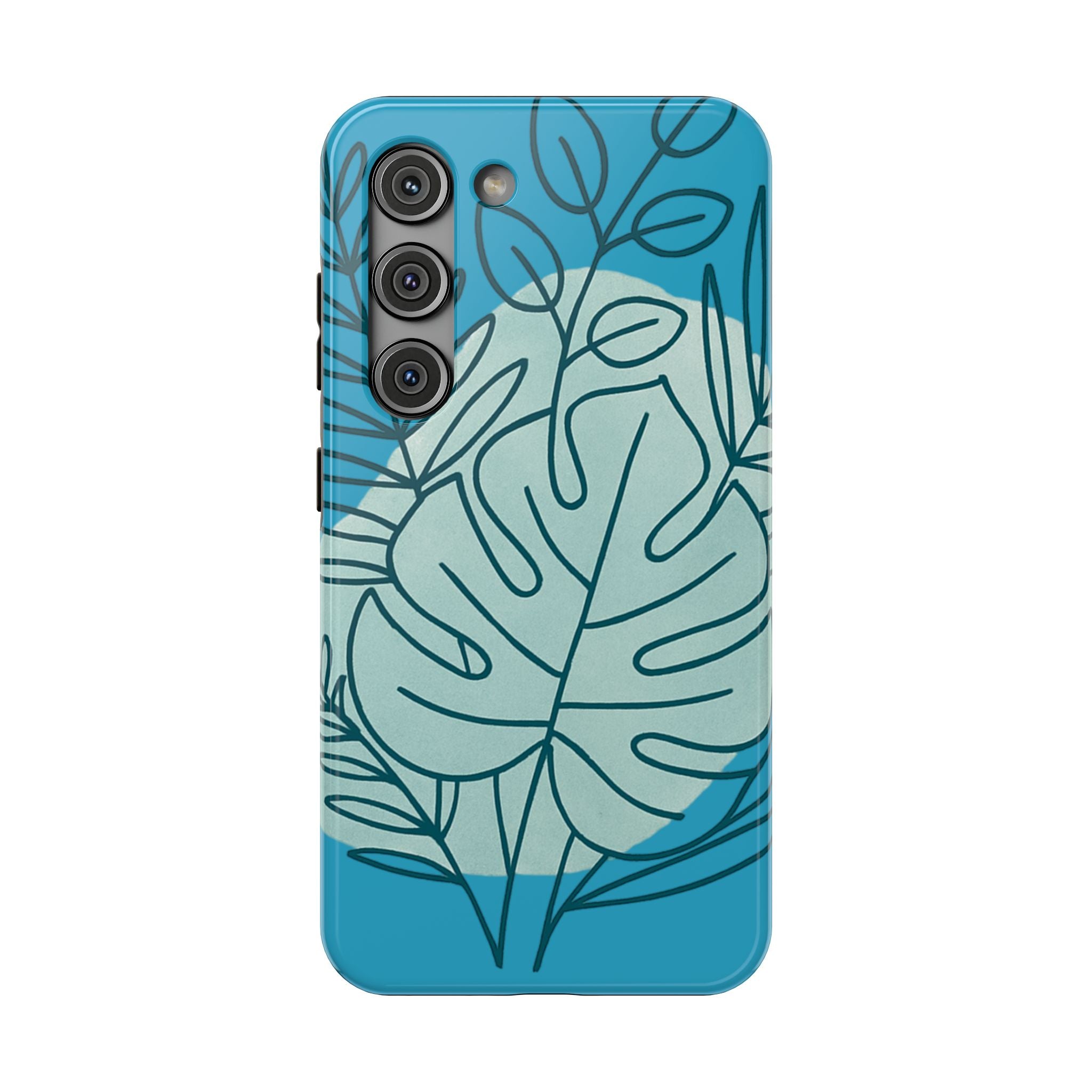 Tropical Floral Phone Case, Impact-Resistant