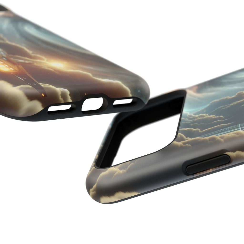 Cosmic Space Ship Impact Resistant Phone Case