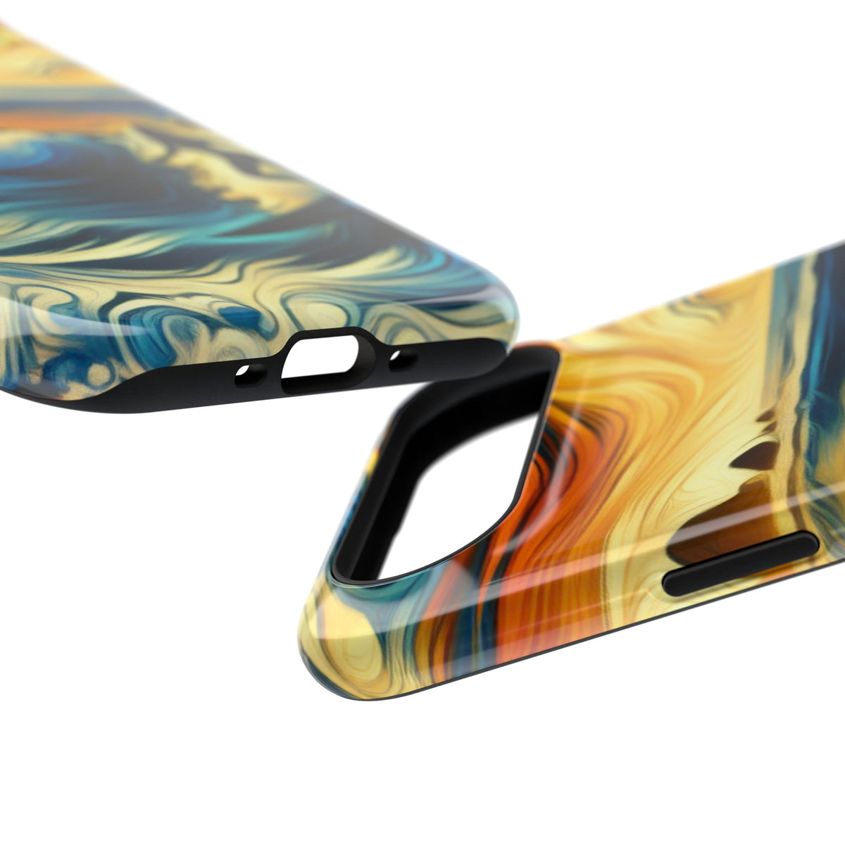 Impact Resistant Phone Case - Surfing Ocean Waves Design, Coastal Decor Gift