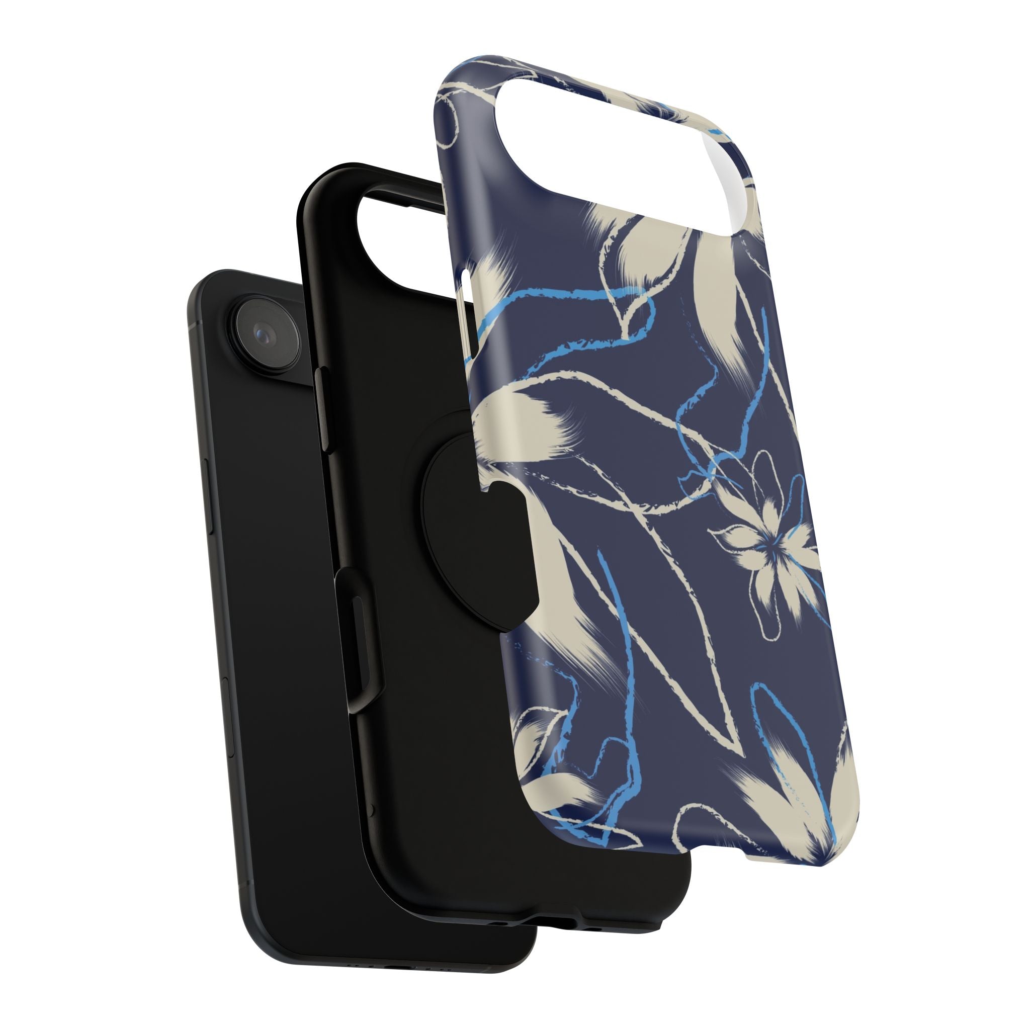 Floral Impact-Resistant Phone Case, Durable