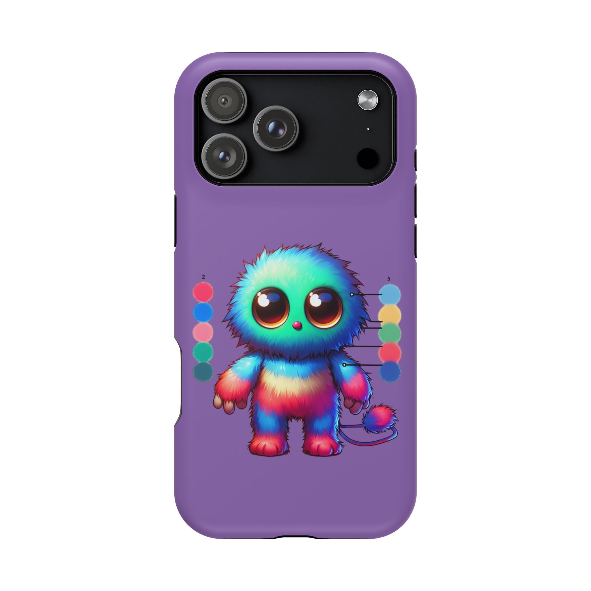 Colorful Cute Monster Impact Resistant Phone Case