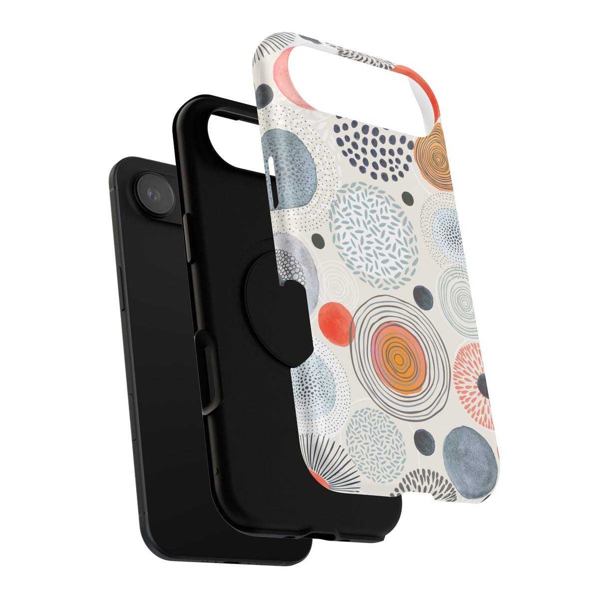 Modern Watercolor Circles Cool iPhone Cases