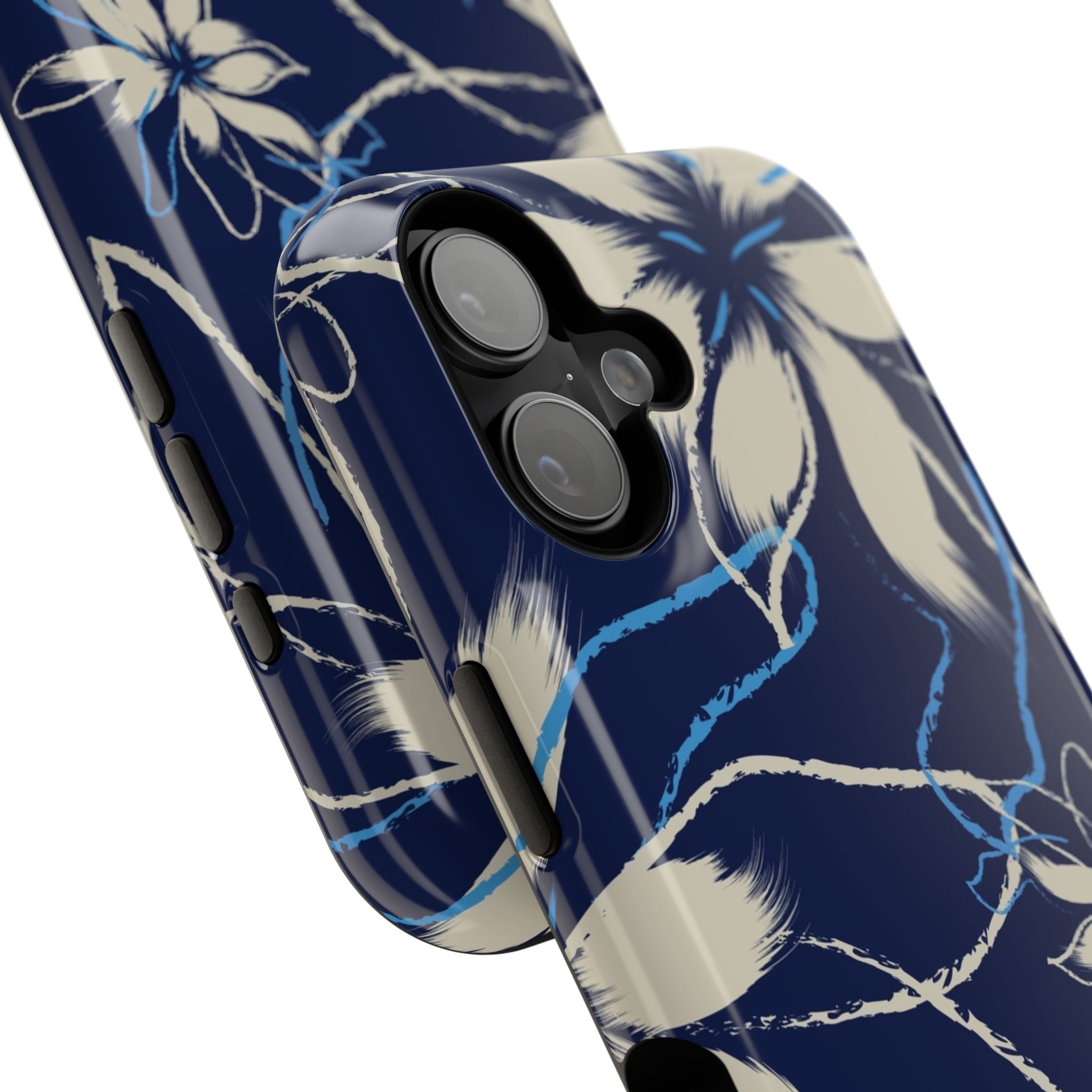 Floral Impact-Resistant Phone Case, Durable
